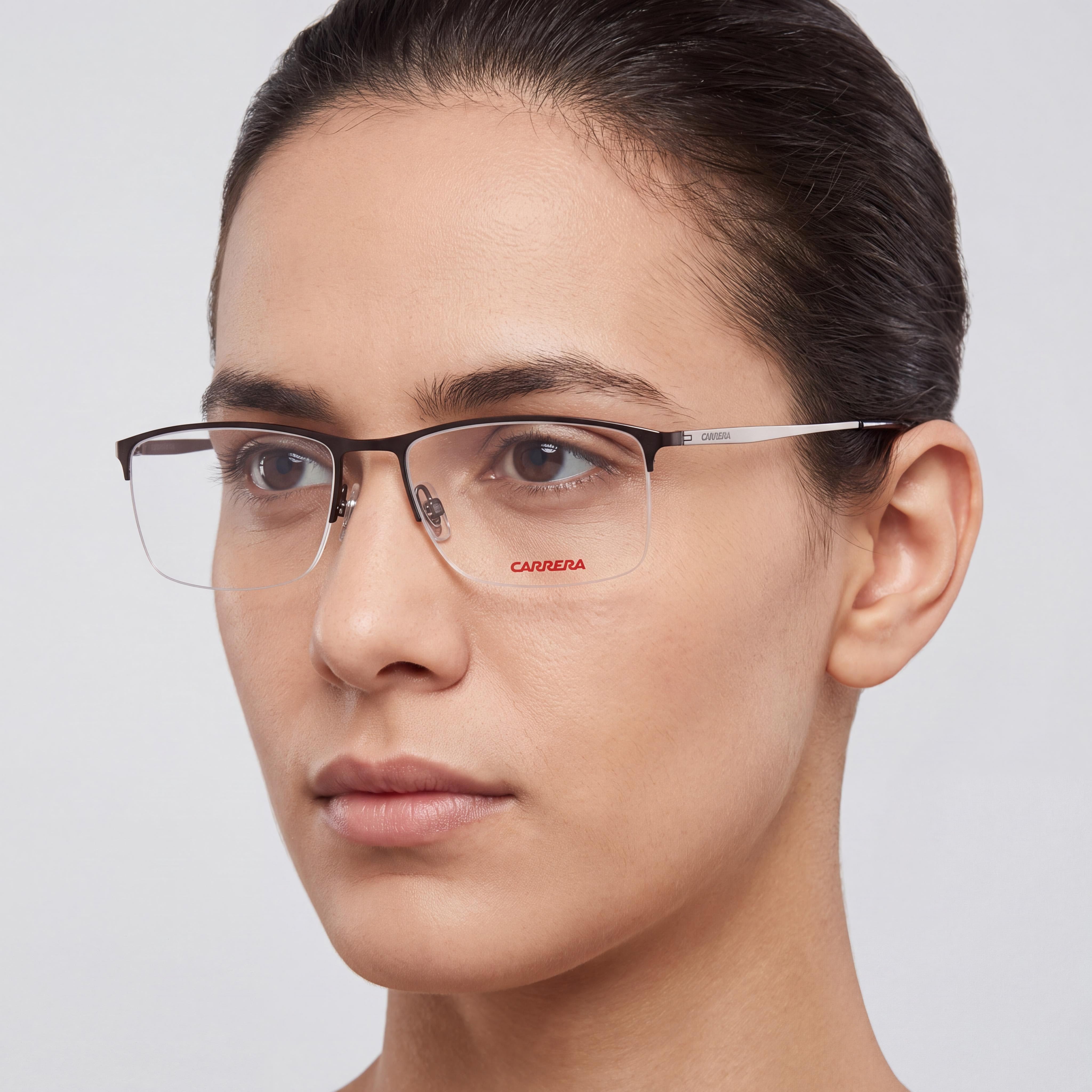 Carrera 8875 Modern Style Unisex Titanium Frame, Matt Black, UV Protection Sunglasses 55mm, Photo 4