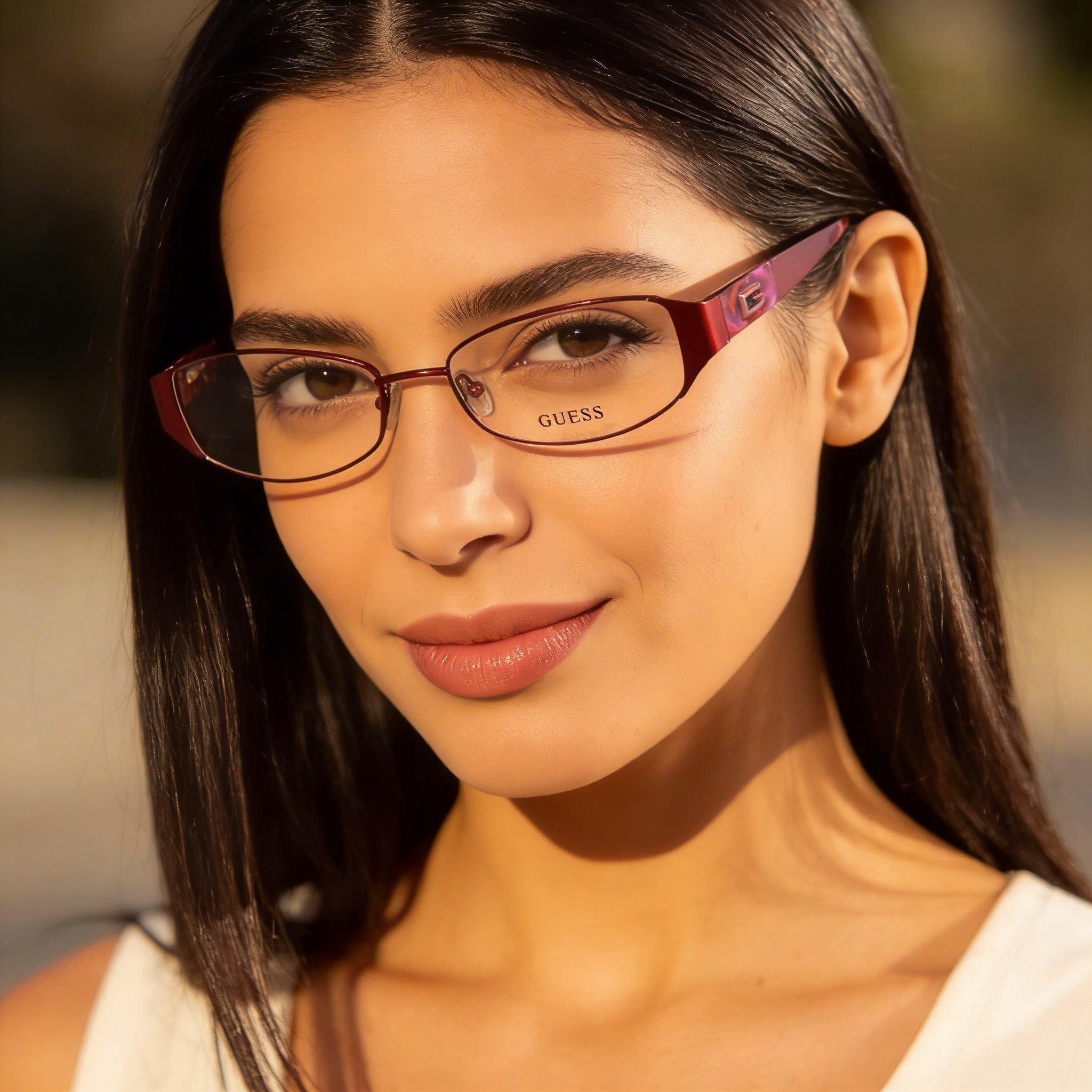 Guess GU2411 52o92 Women's Plastic Burgundy Frame 17mm Bridge 135mm Temple Non- 100% UV Eyeglasses, Photo 6