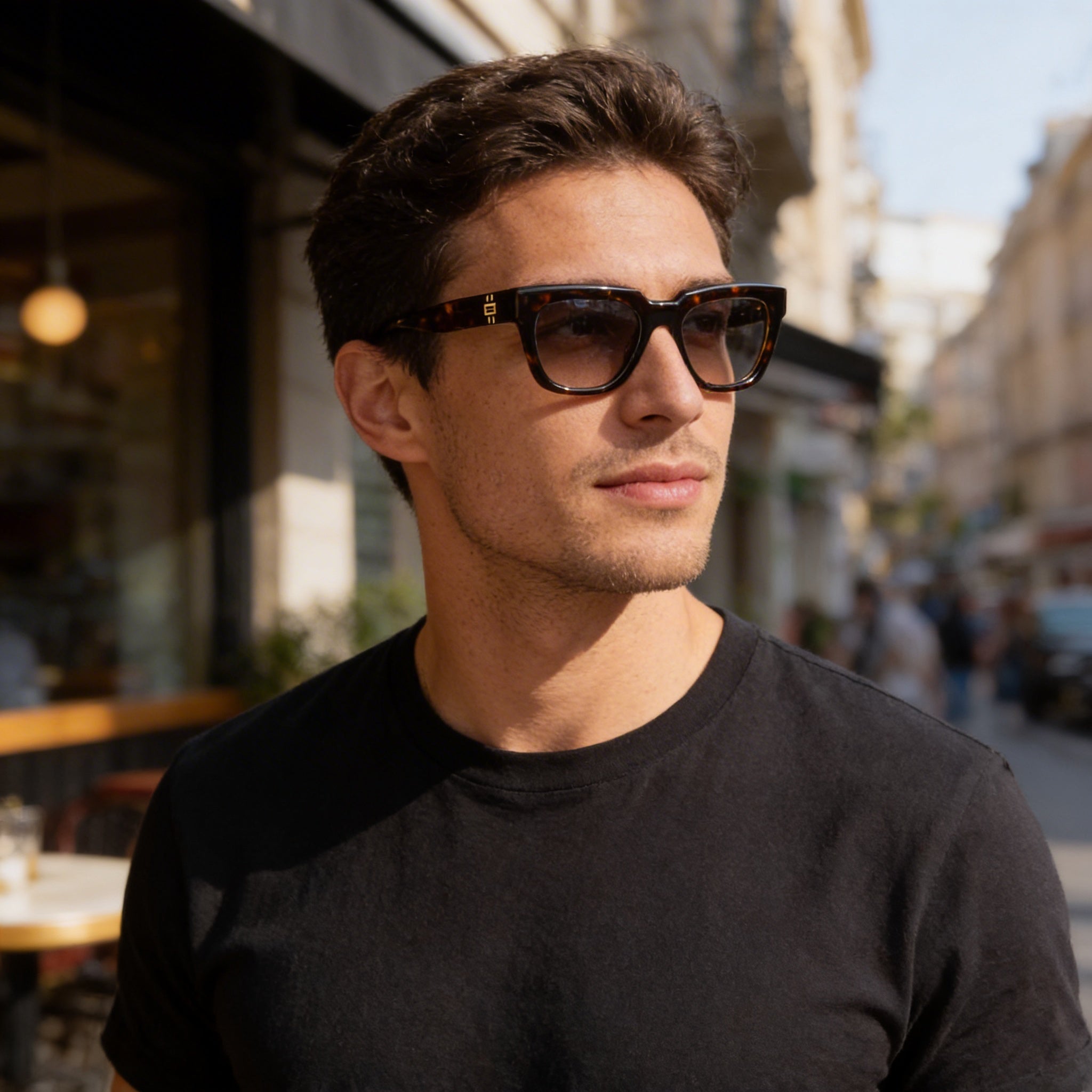 Gafas de sol GUESS Gu50238 para hombre, montura de plástico color Habana oscuro, lentes de 53 mm, puente de 19 mm, patillas de 145 mm, Photo 6