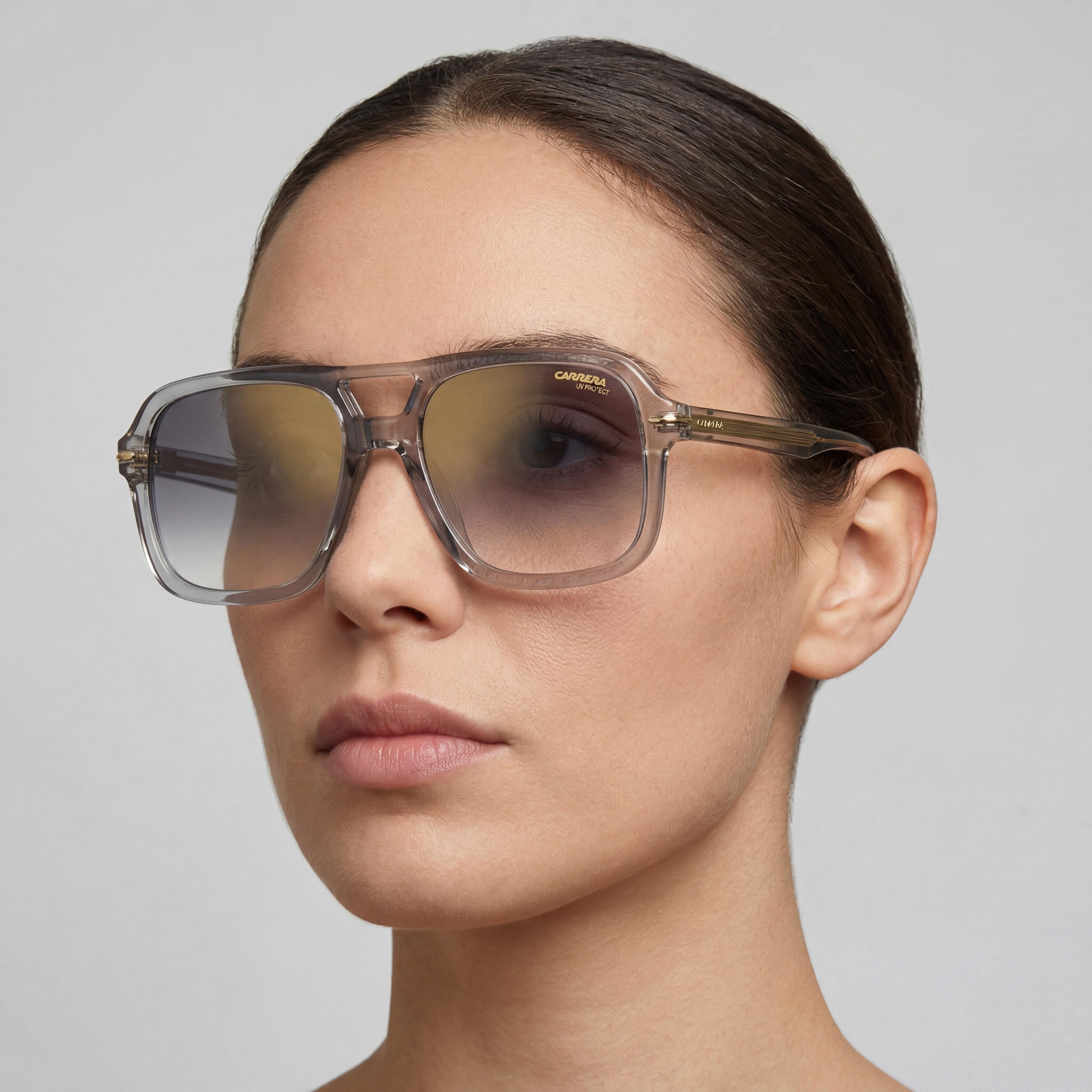 Gafas de sol unisex Carrera Signature con montura de acetato gris y lentes con protección UV, ancho de lente de 55 mm, Photo 5