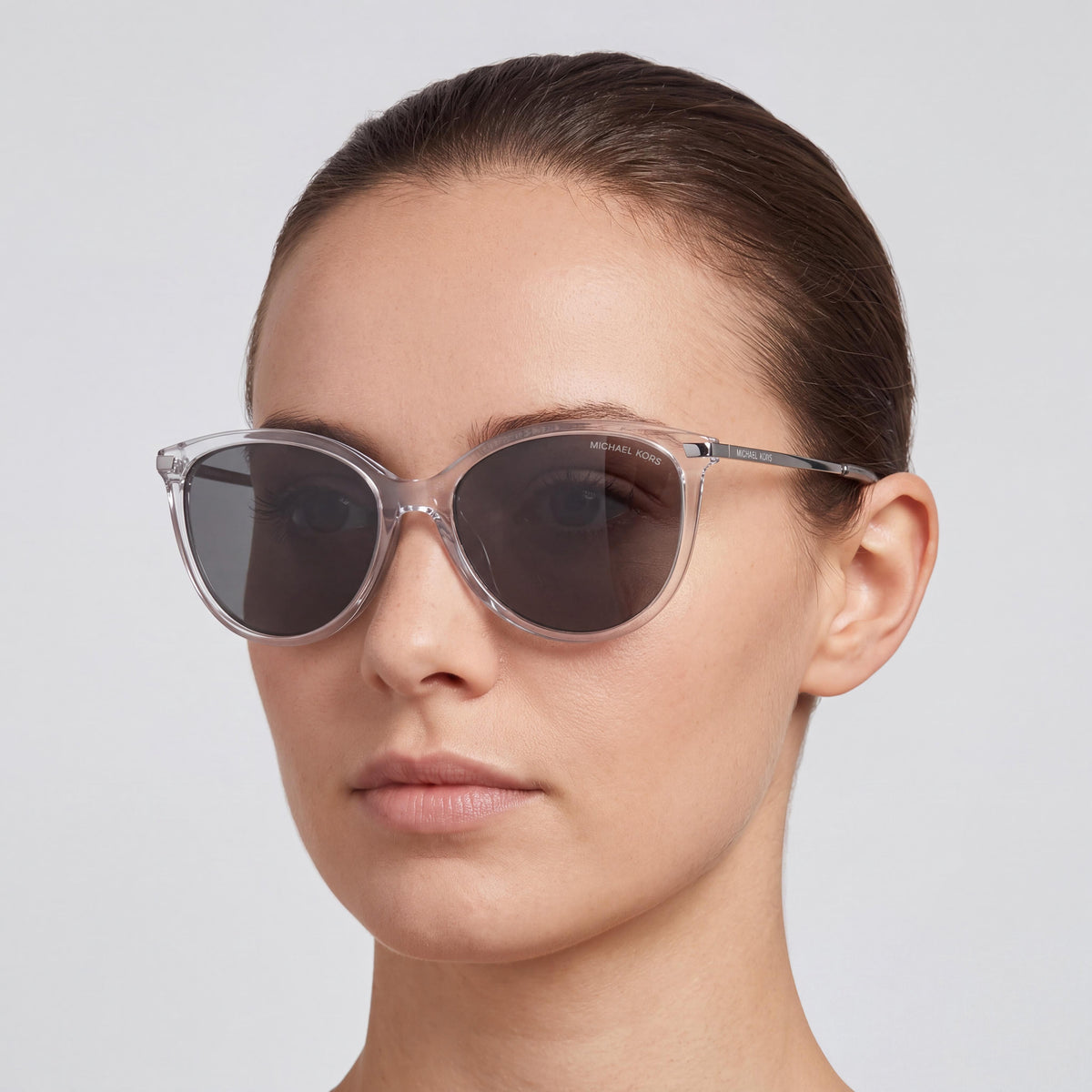 Gafas de sol Michael Kors 0mk2184u 58 30156g para mujer, estilo ojo de gato, montura de plástico multicolor, lentes grises, no polarizadas, con protección UV, 58 mm, Photo 4
