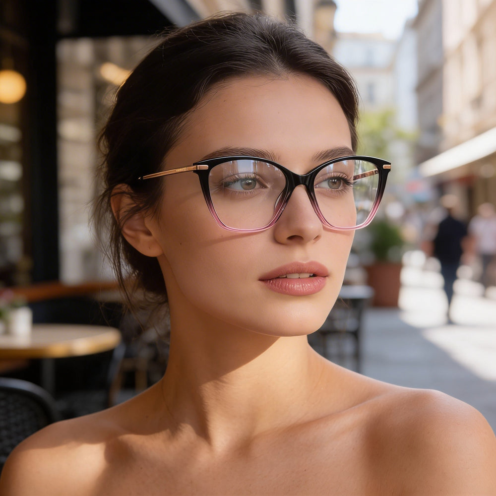 Love Moschino MOL572 Women's Black Pink Optical Eyewear Frame Lens 53mm Bridge 17mm Temple 140mm