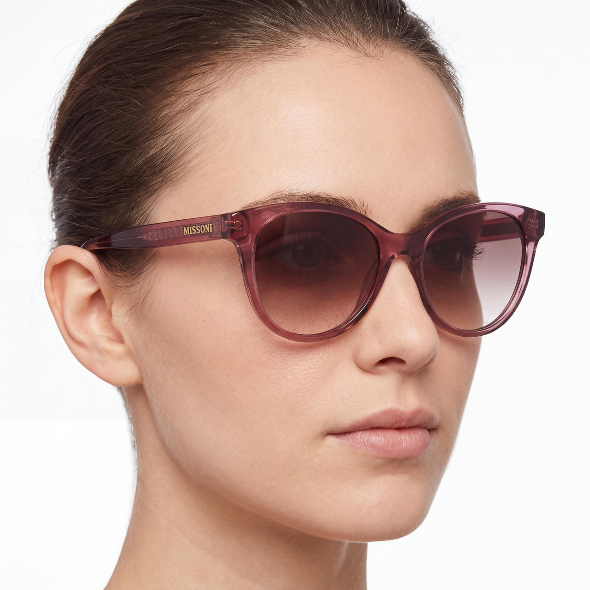 Missoni Meine 0029/S Women's Sunglasses, Pink Horn Acetate Frame, UV Protection, 54mm Lens Width, Photo 4