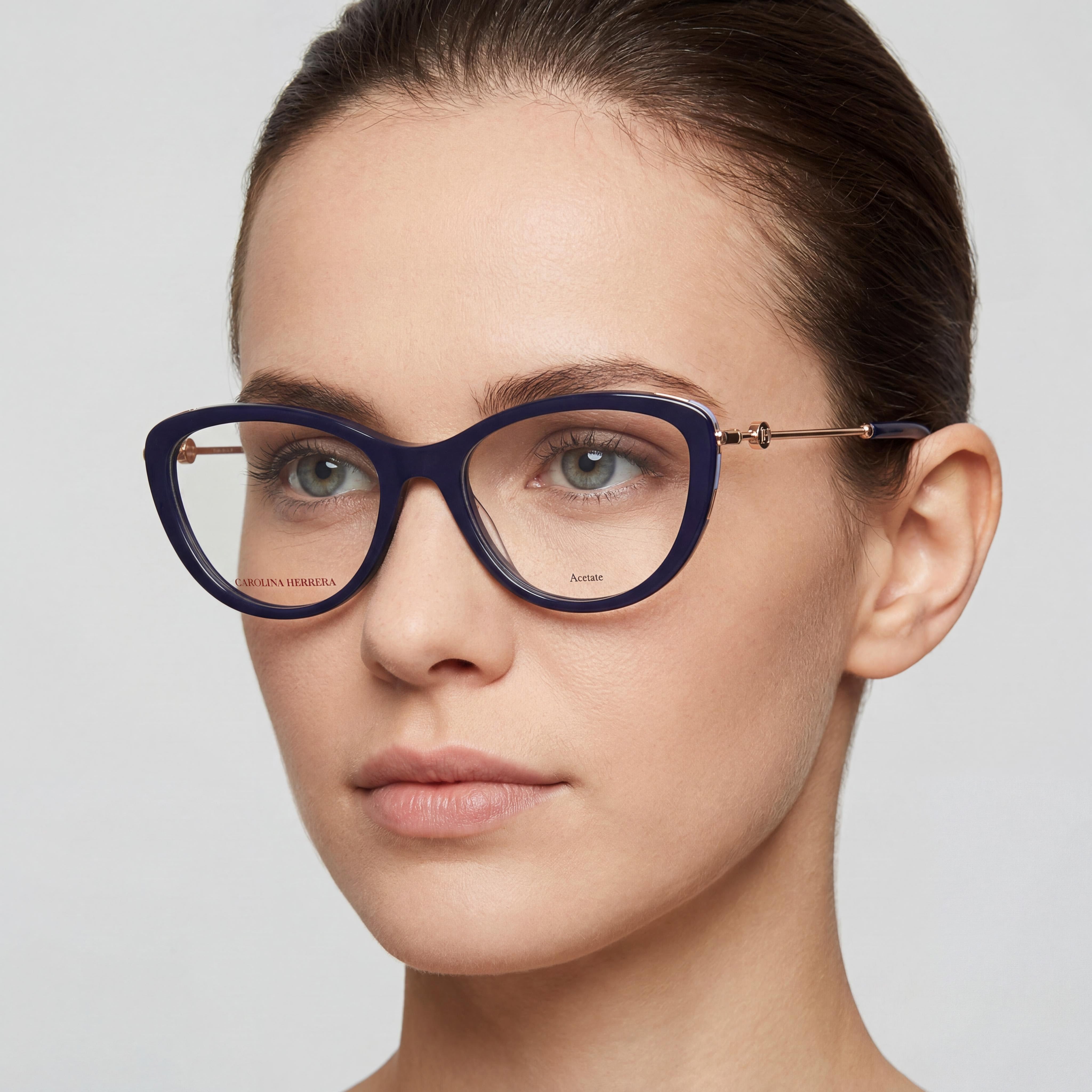 Carolina Herrera CH 0021 0PJP Blue Eyeglasses for Women, 54mm, Photo 4