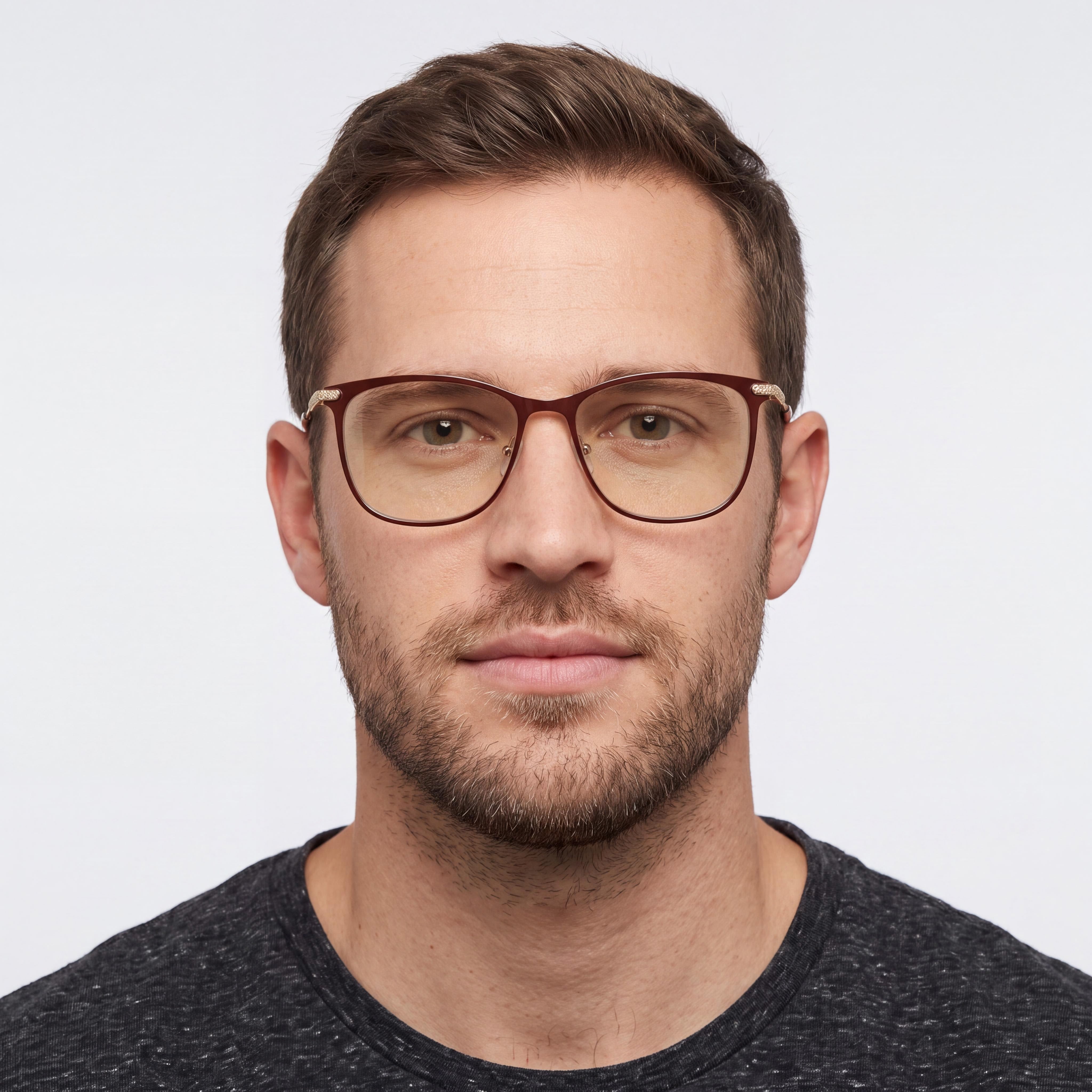 Jones New York J489 Men's Brown Prescription Eyeglasses Frames with 56mm Lens, 17mm Bridge, 140mm Temple, Photo 3