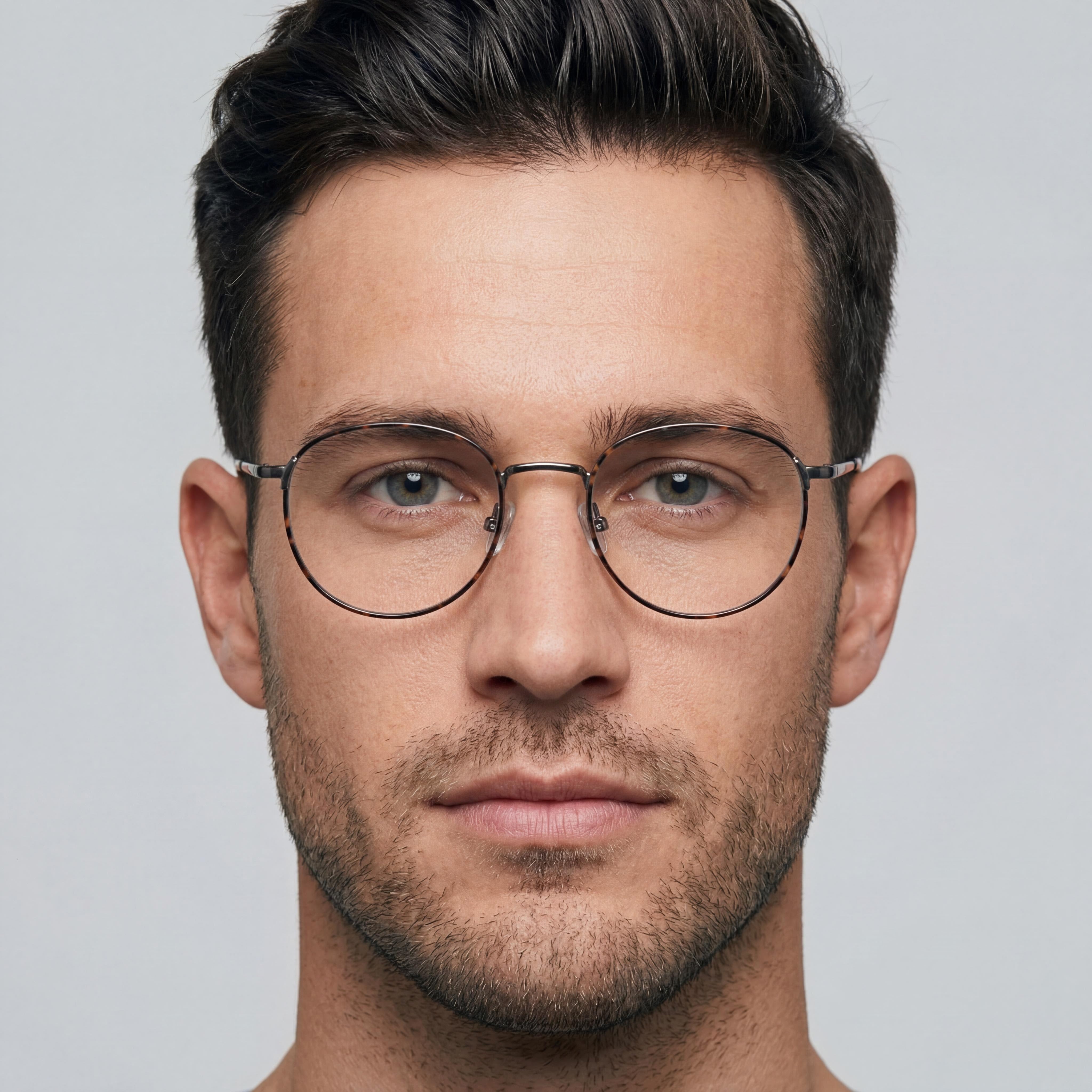 Banana Republic Donn Men's Metal Eyeglass Frames in Havana Grey, Lens 48mm, Bridge 20mm, Temple 140mm, Photo 4