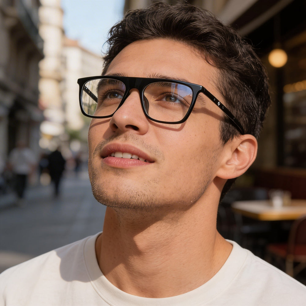 Converse Cv8009 Men's Black Optical Prescription Eyeglasses with 53mm Lens Width, 17mm Bridge, and 145mm Temple Length