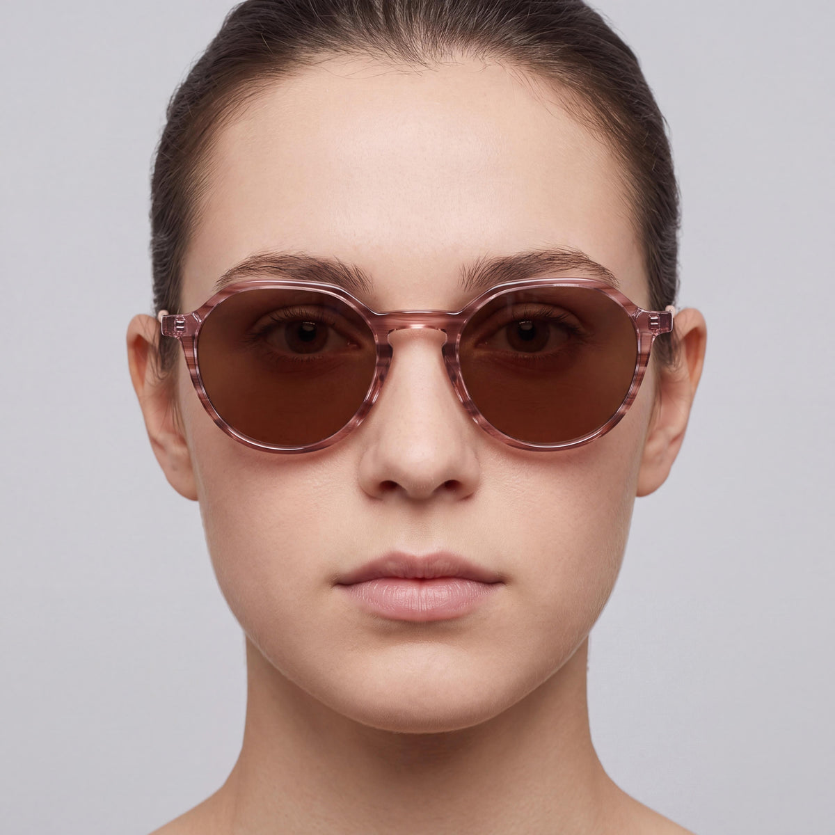 Cole Haan Ch6503 Gafas de Sol Polarizadas de Metal Unisex con Lentes Marrones, Montura en Tono Cuerno Melocotón, Protección UV del 100%, 52mm, Photo 4