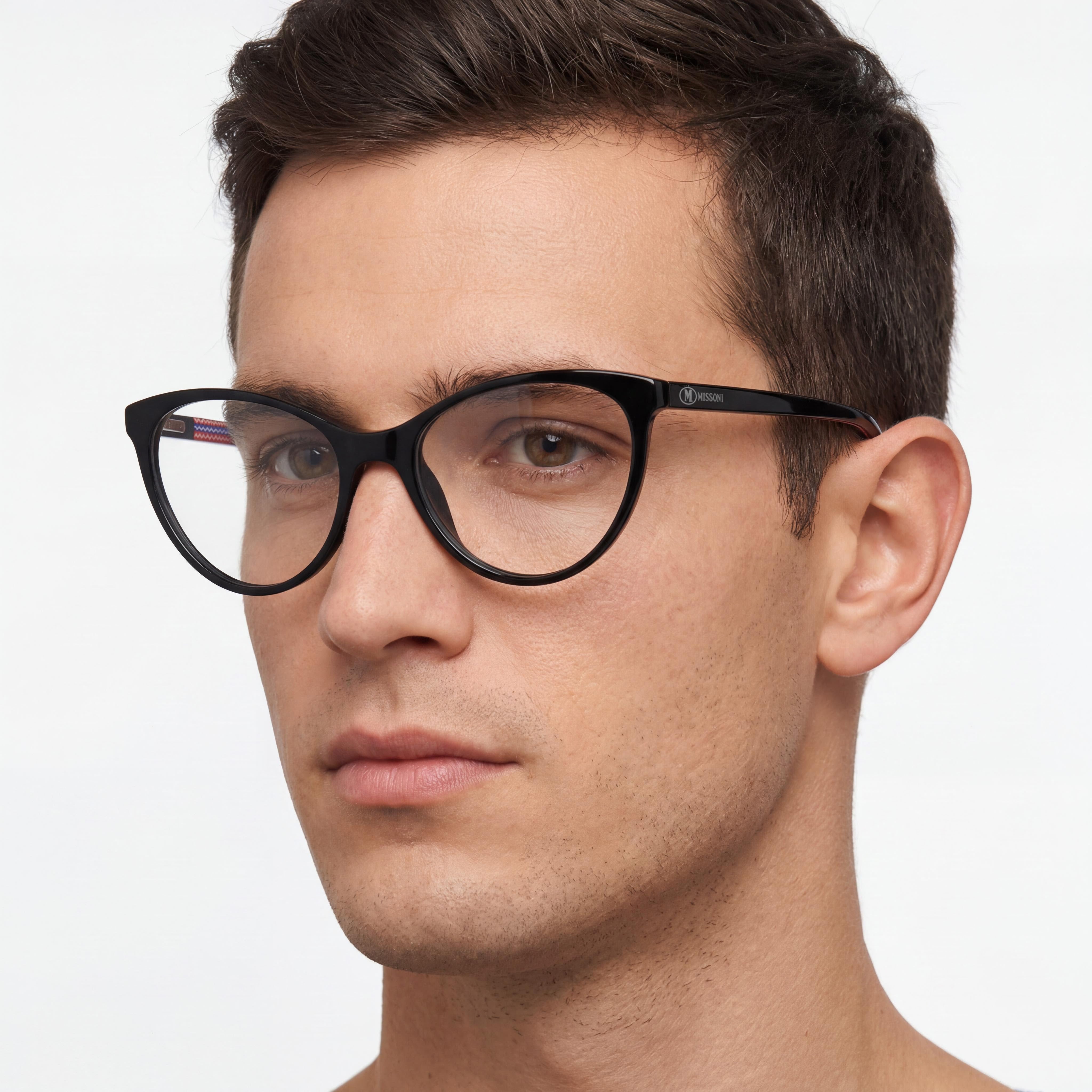 Missoni Cat Eye Unisex Black Acetate Optical Glasses 54-17-140mm, Photo 4