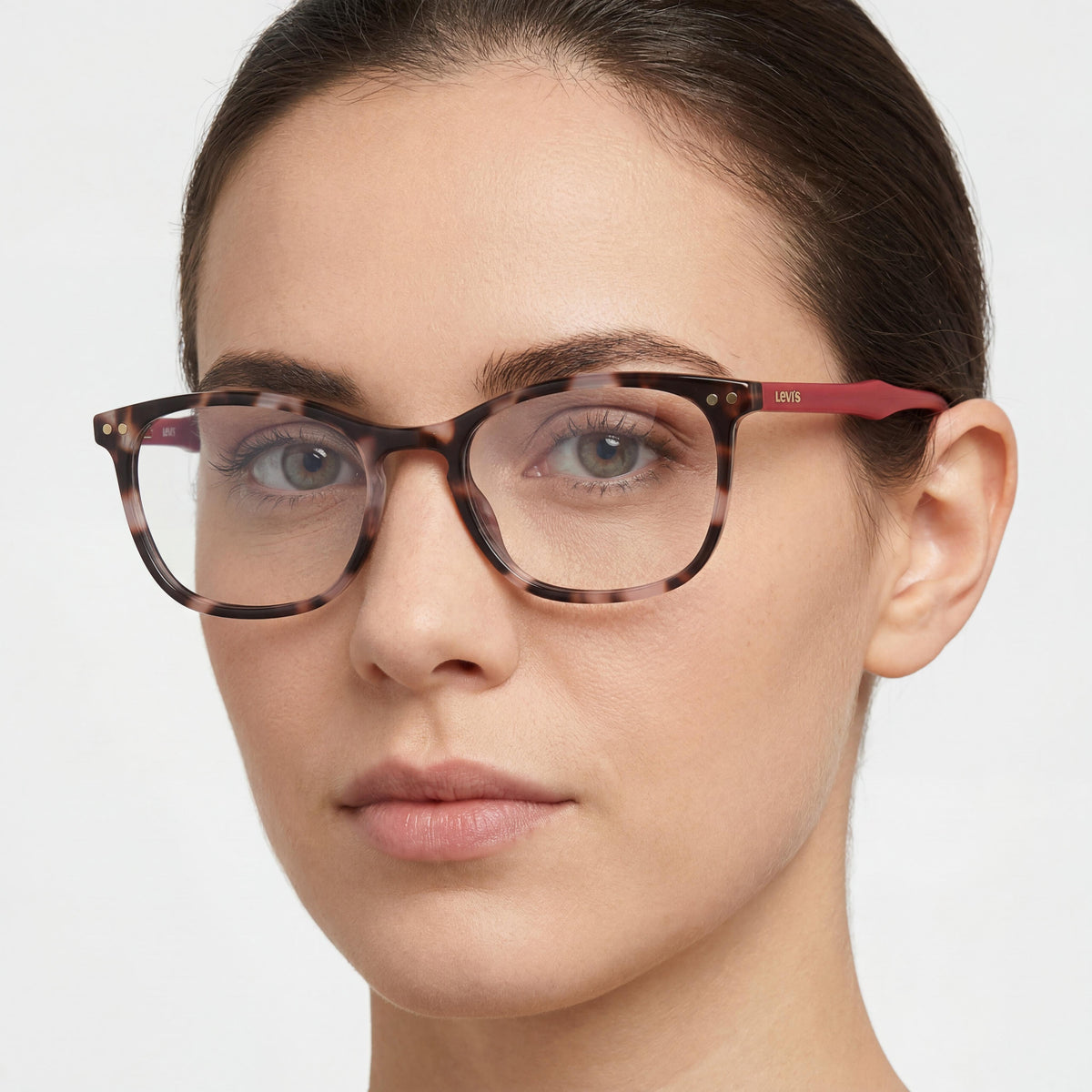 Gafas Levi's Lv 5026 de plástico violeta Habana para mujer, 52 mm de ancho de lente, Photo 5