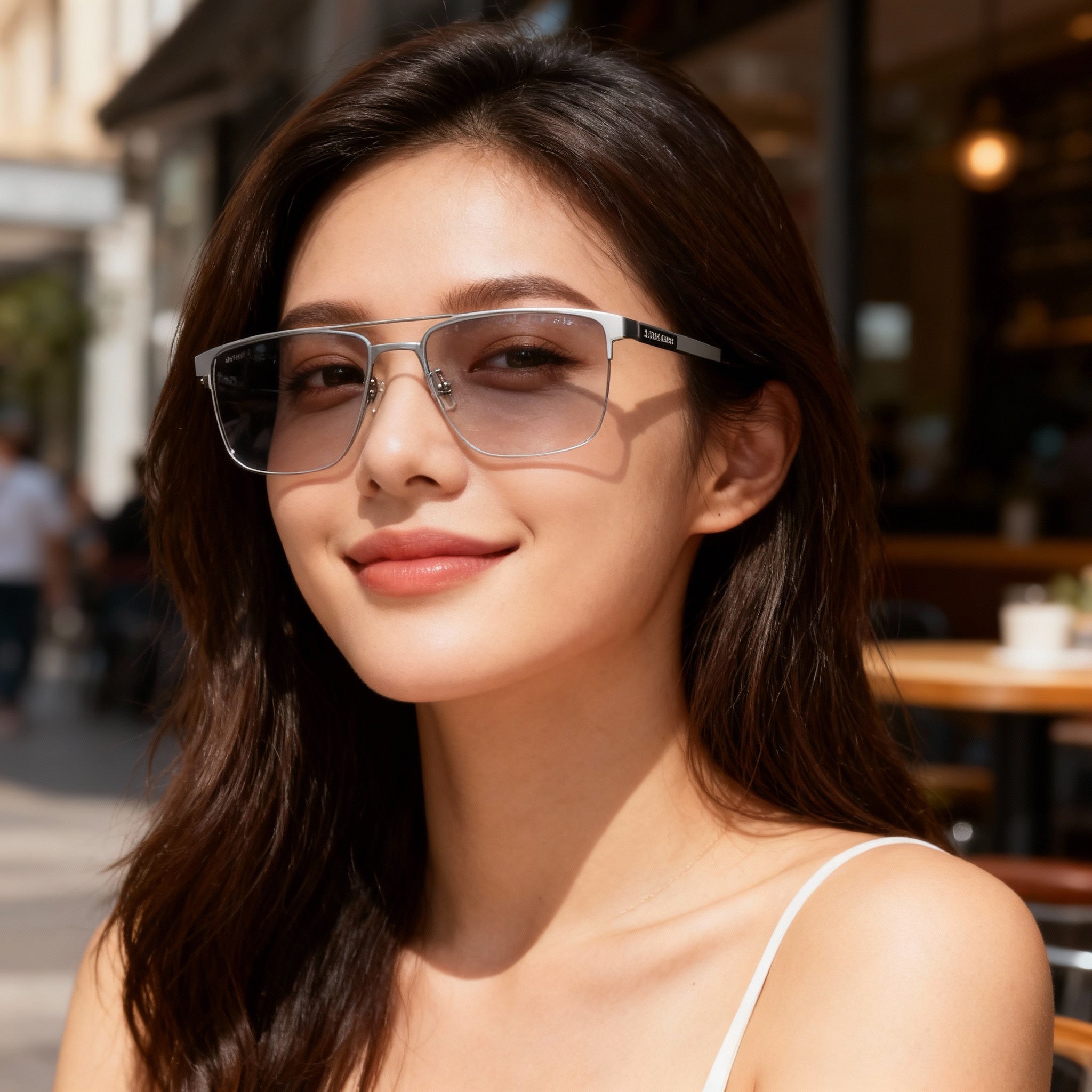 Harley-Davidson Minimalist Collection Unisex Eyewear with Matte Light Ruthenium Frame, Standard Fit, Photo 5