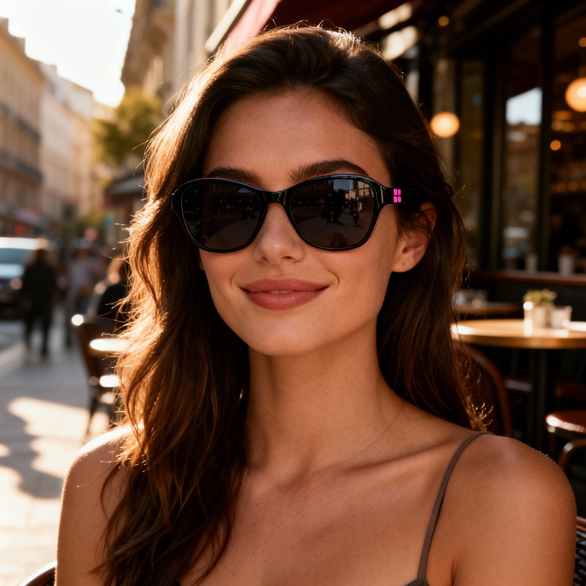 Kate spade new york Golda/G/S Women's Black Eco Acetate Grey Shaded Polarized Sunglasses 56-20-135, Photo 4