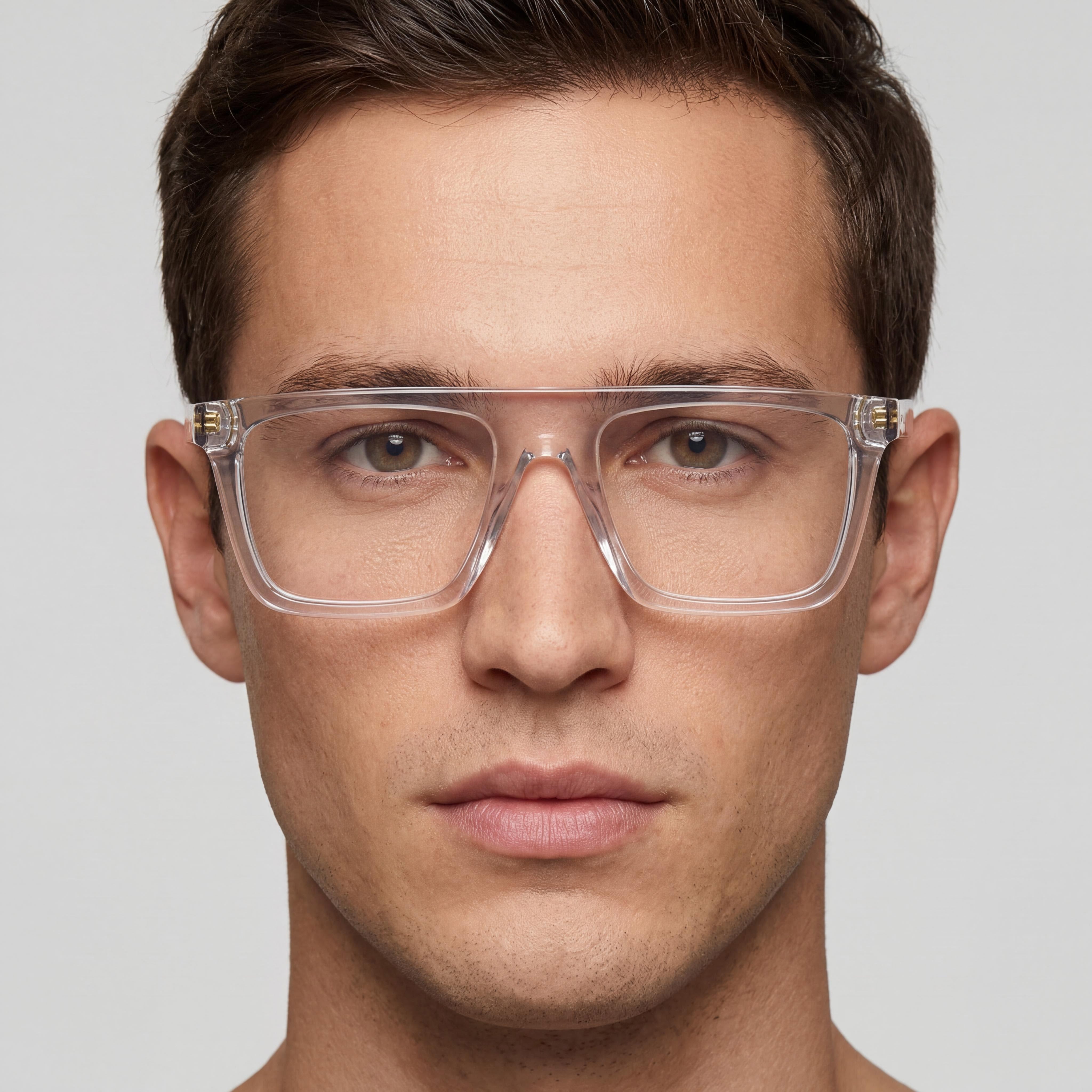Gafas de acetato rectangulares para hombre Marc Jacobs MARC 759 Crystal 53-19-145, Photo 3