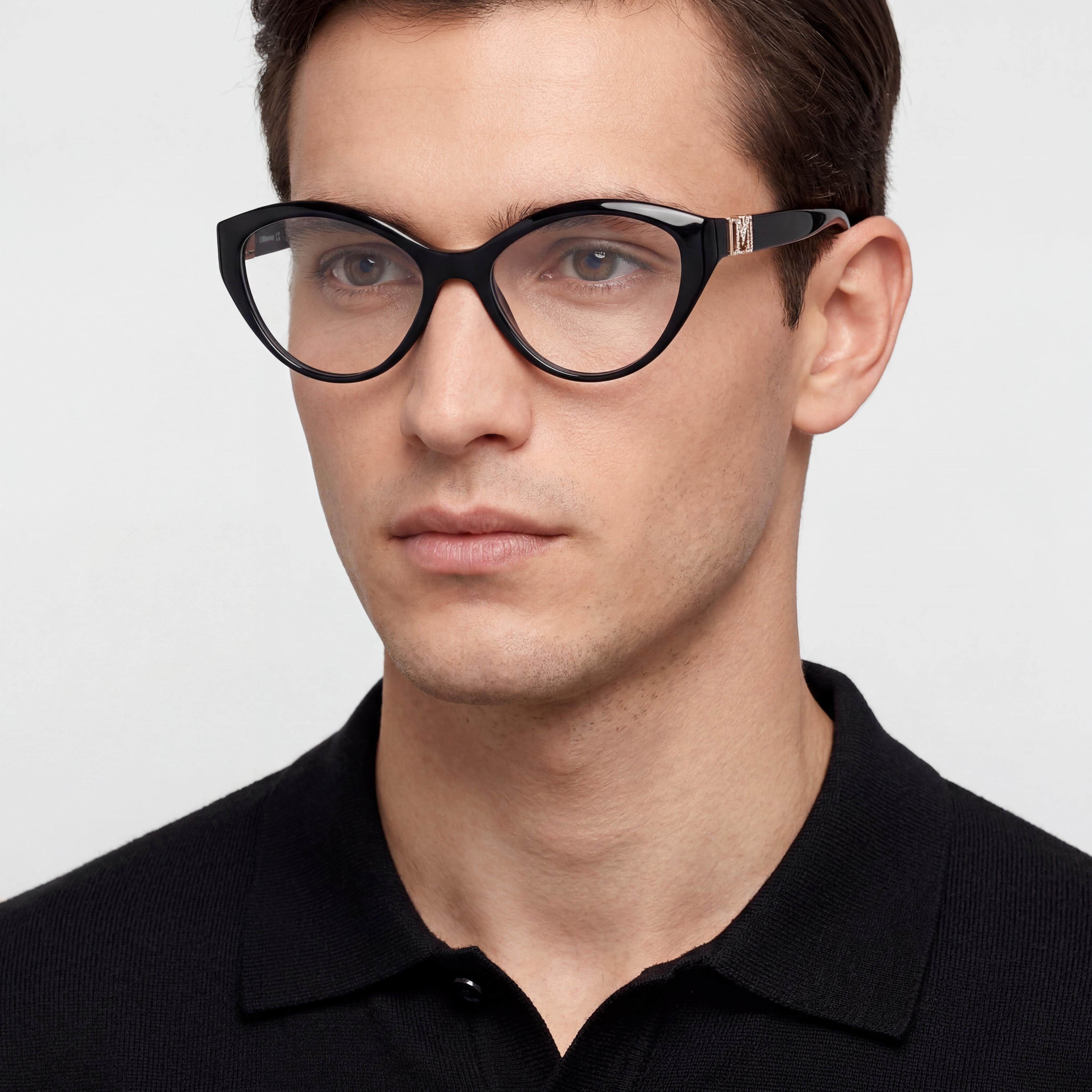 Guess by Marciano Gm50004 Men's Black Plastic Frame Eyewear with Clear Lenses 52-16-140, Photo 4