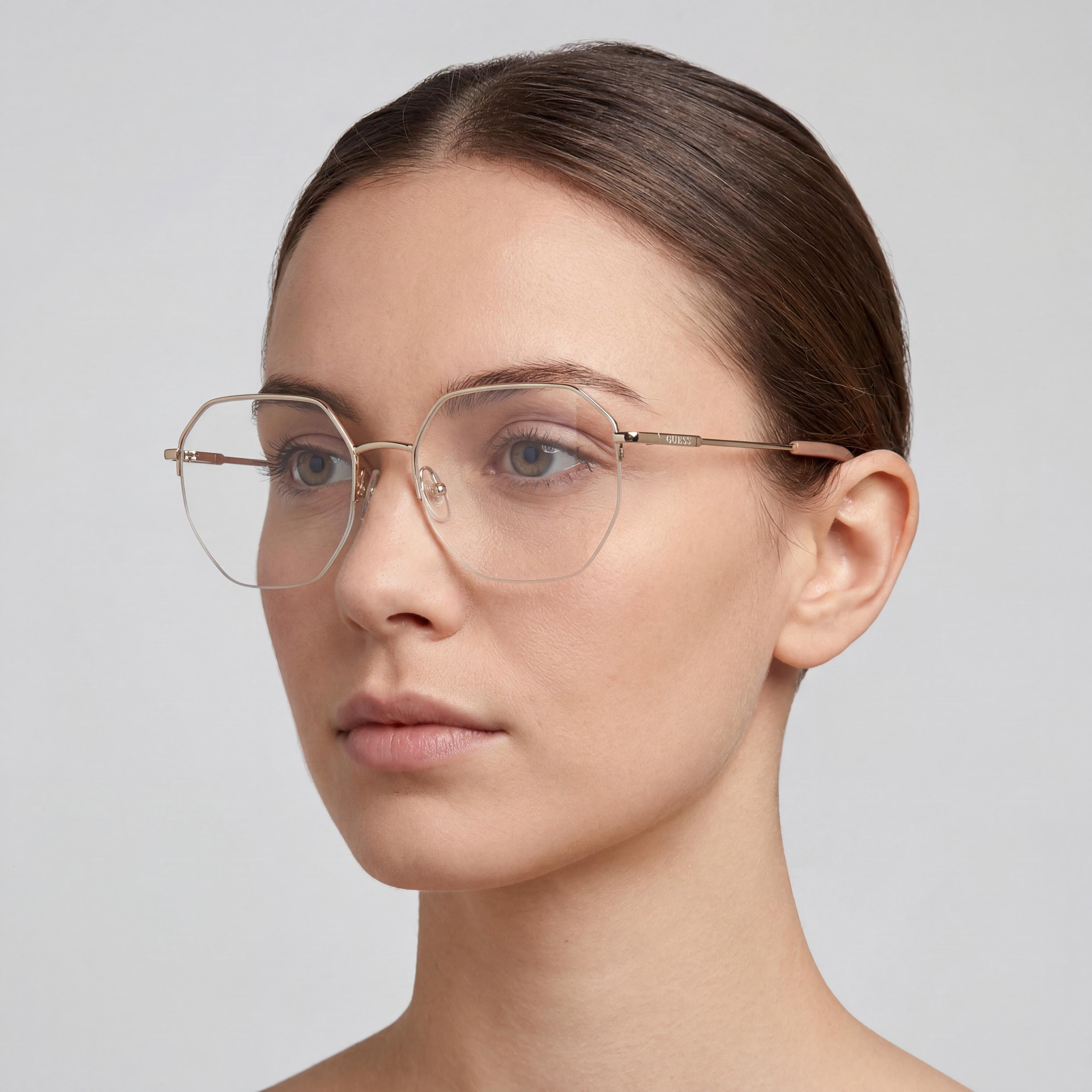 Gafas Guess GU2935 Beige / Oro Rosa Brillante para Mujer, 52mm, Photo 5