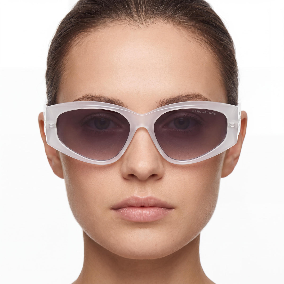 Marc Jacobs Classic Women's Matte Crystal Plastic Frame, Violet Shaded Lenses, Size 16-16-145, Photo 4