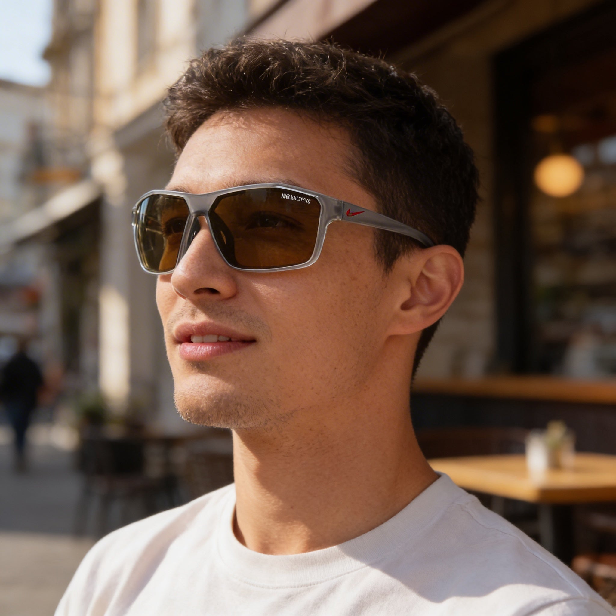 Nike Windstorm M Cw4672 Men's Matte Dark Grey Brown Bronze Titanium UV Protection Sunglasses 65mm, Photo 4