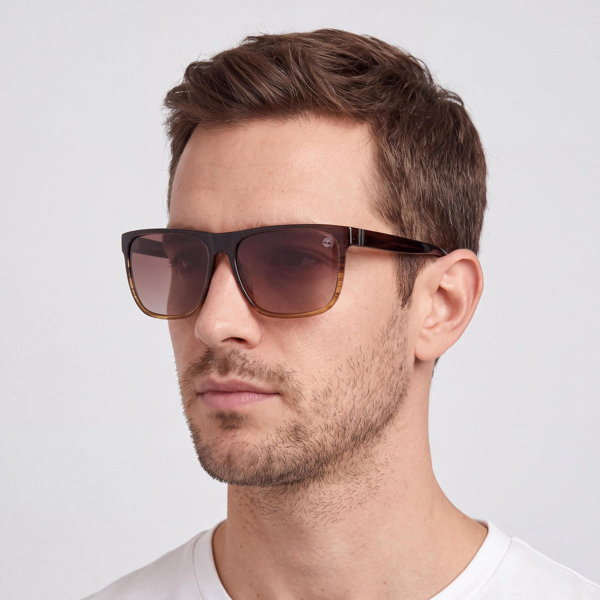 Timberland Tb00054-h Unisex Plastic Light Brown Gradient Frame with Brown Polycarbonate Lenses 65-17-150, Photo 3
