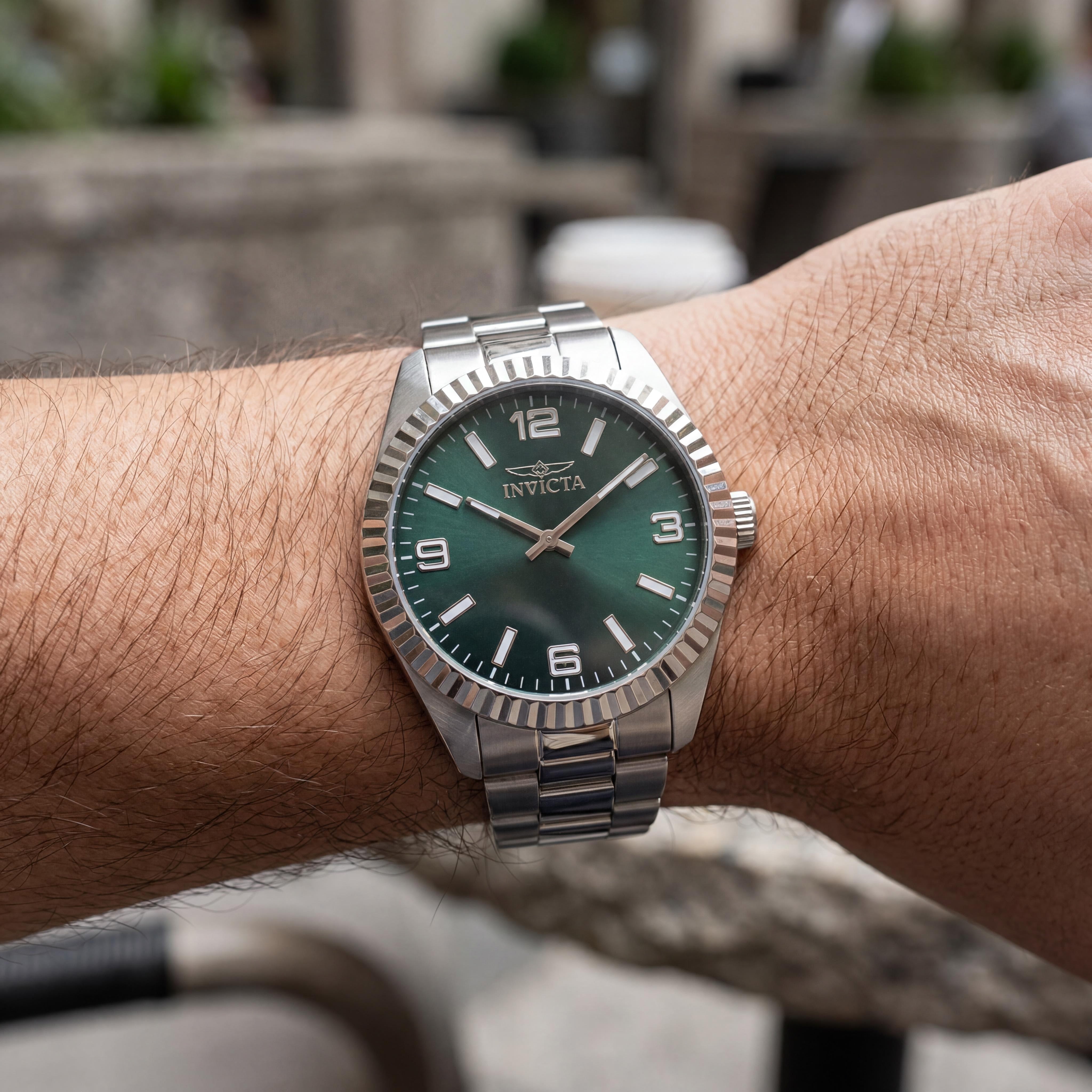 Invicta Specialty 49672 Men's Quartz Green Dial Stainless Steel Bracelet Watch 43mm, Photo 4