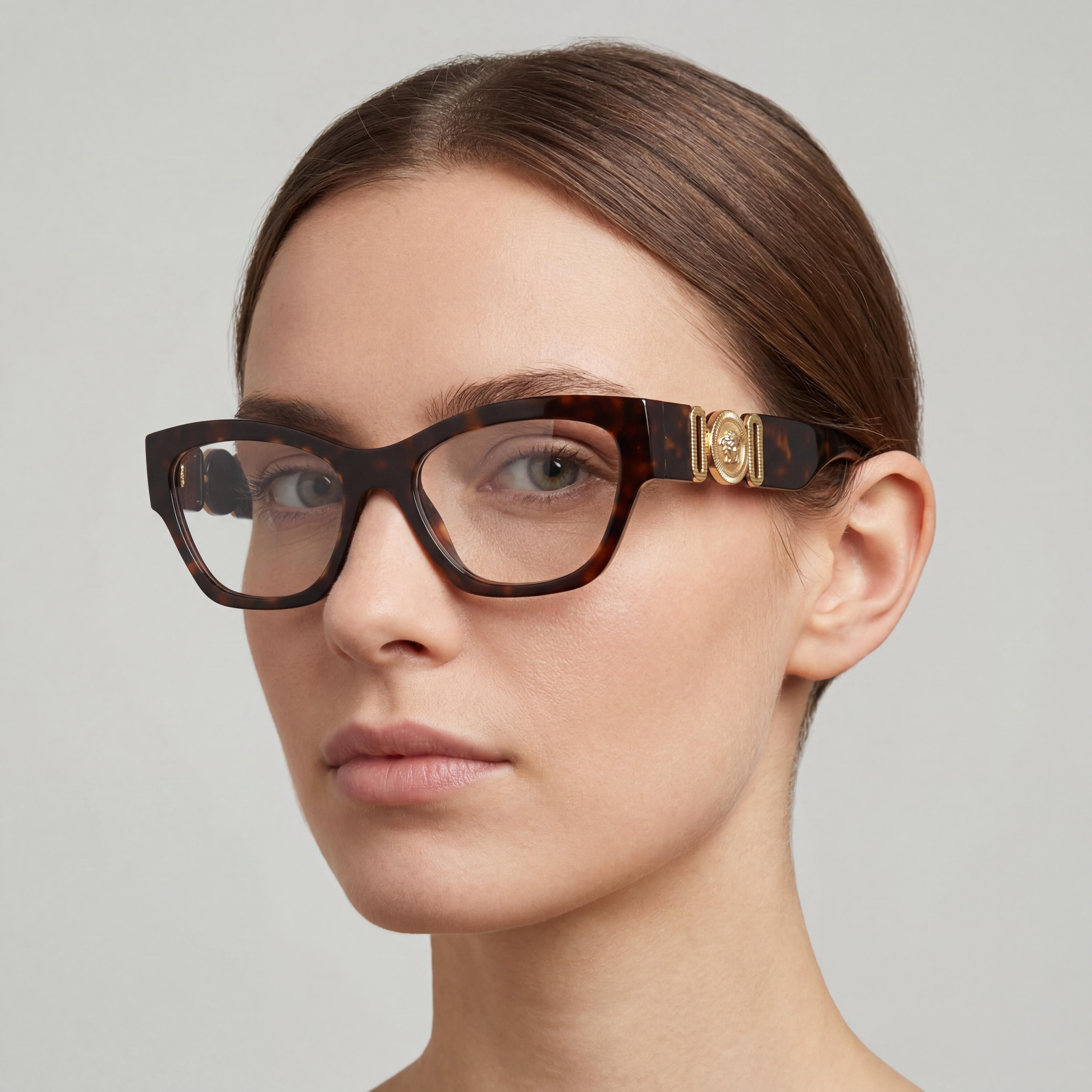 Gafas Graduadas Versace Ve 3367u para Mujer con Montura de Havan Inyectado - Lente 52mm, Puente 17mm, Patilla 140mm, Photo 3