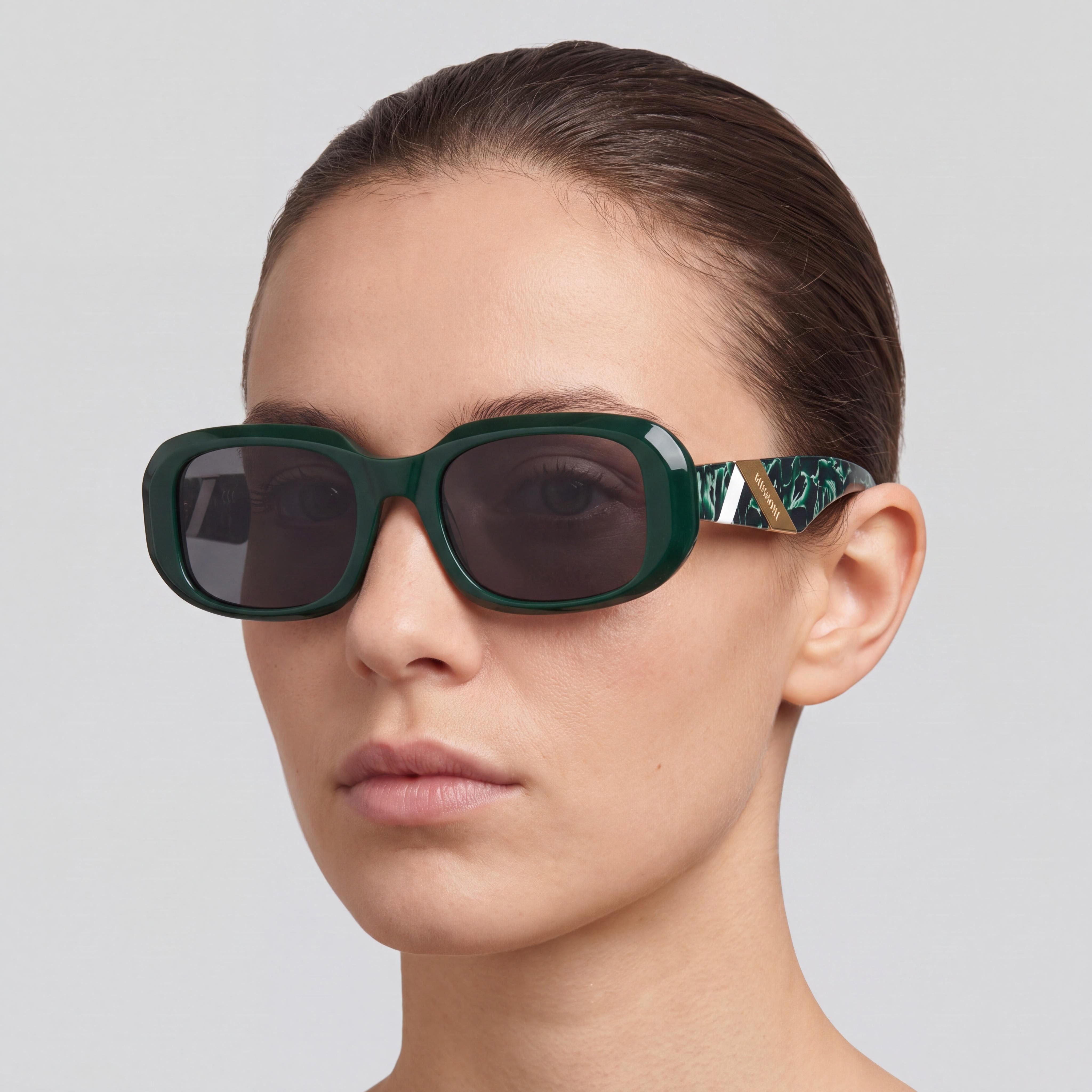 M Missoni MIS 0220/S Modern Wayfarers Green Plastic UV Protected Unisex Sunglasses, Photo 4