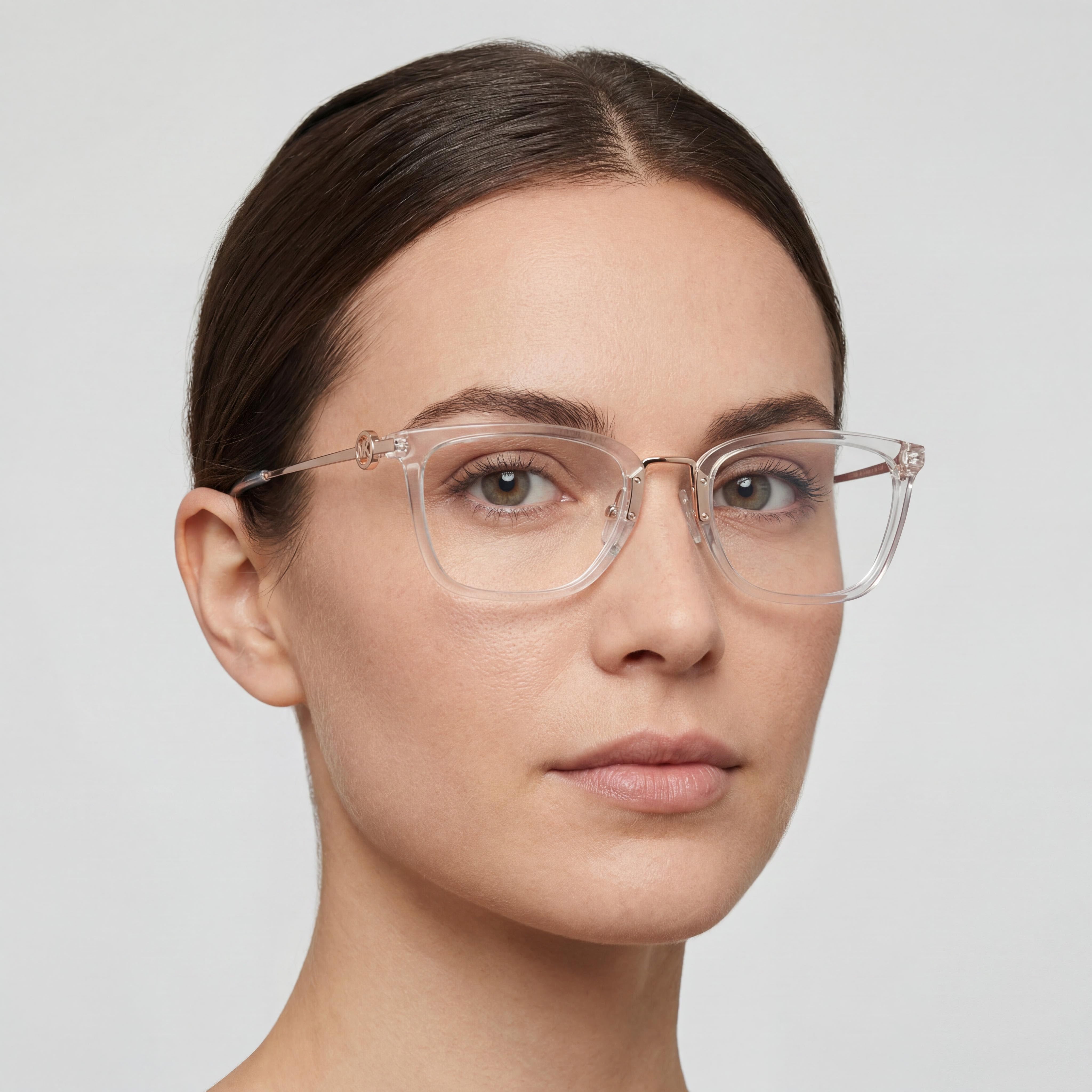 Michael Kors Captiva Mk4054 Gafas de Mujer Rectangulares de Plástico Multicolores con Cristales Transparentes Listas para Prescripción 52mm, Photo 5