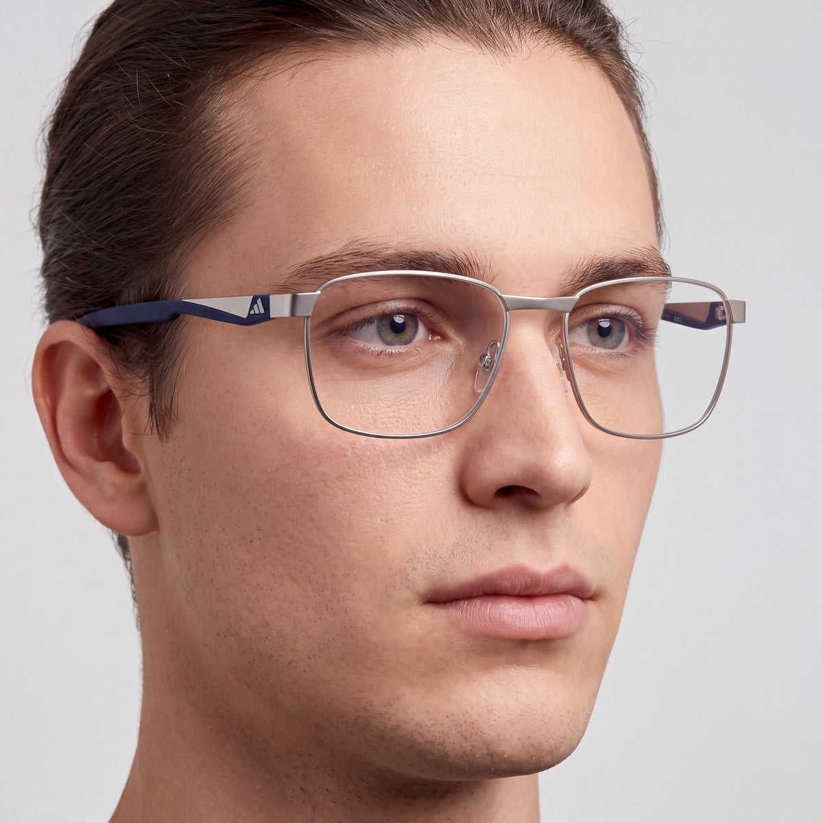 adidas Sp5098 Unisex Casual Plastic Frame Non Polarized Plastic Lens Eyeglasses Matte Palladium 53-16-140, Photo 3