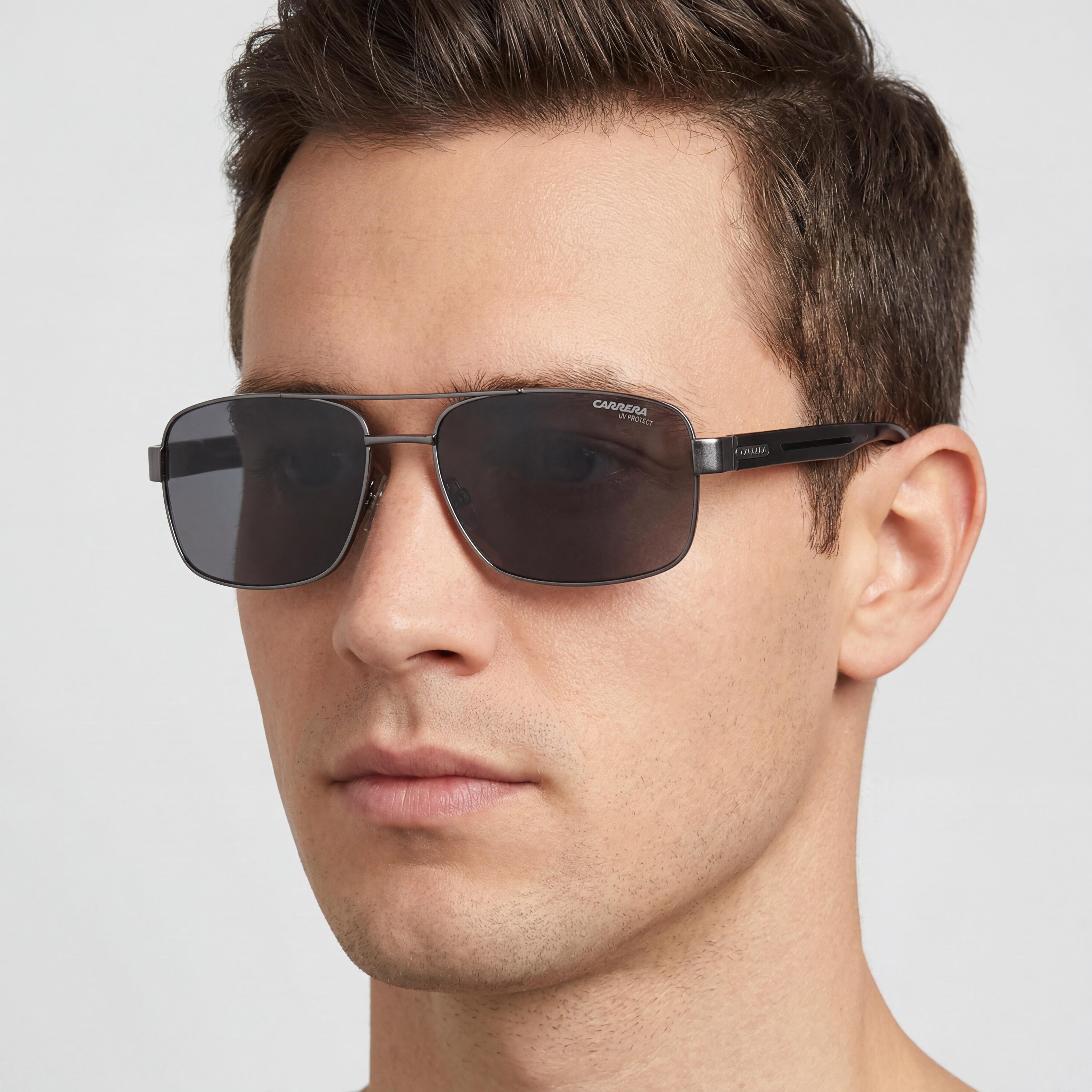 Carrera Casual Unisex Sunglasses, Stainless Steel Frame, UV Protection, Dark Ruthenium, 61mm, Photo 5
