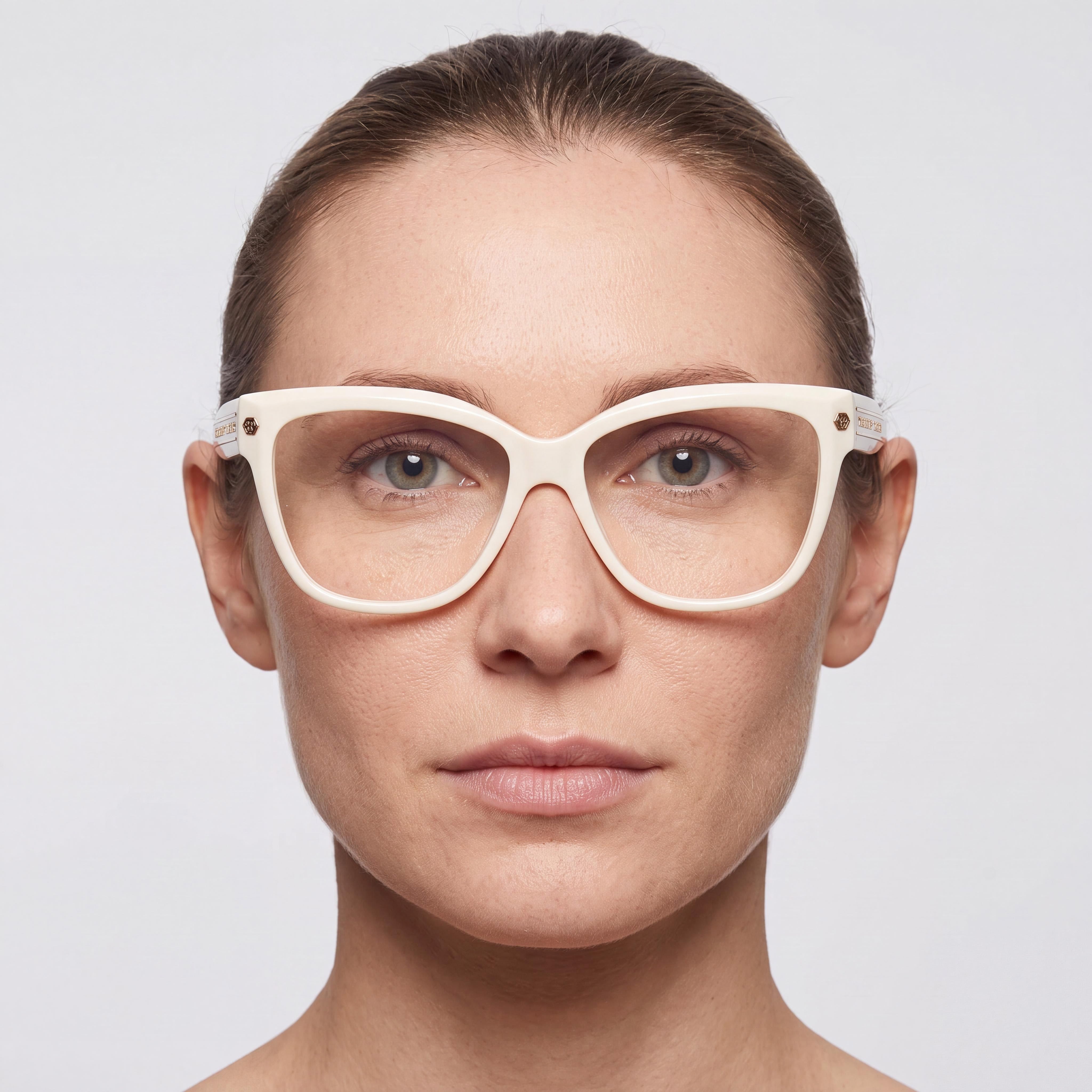 Philipp Plein Classic VPP051M Women's Acetate Optical Glasses Light Yellow Gold (Lens 55mm, Bridge 15mm, Temple 135mm), Photo 5