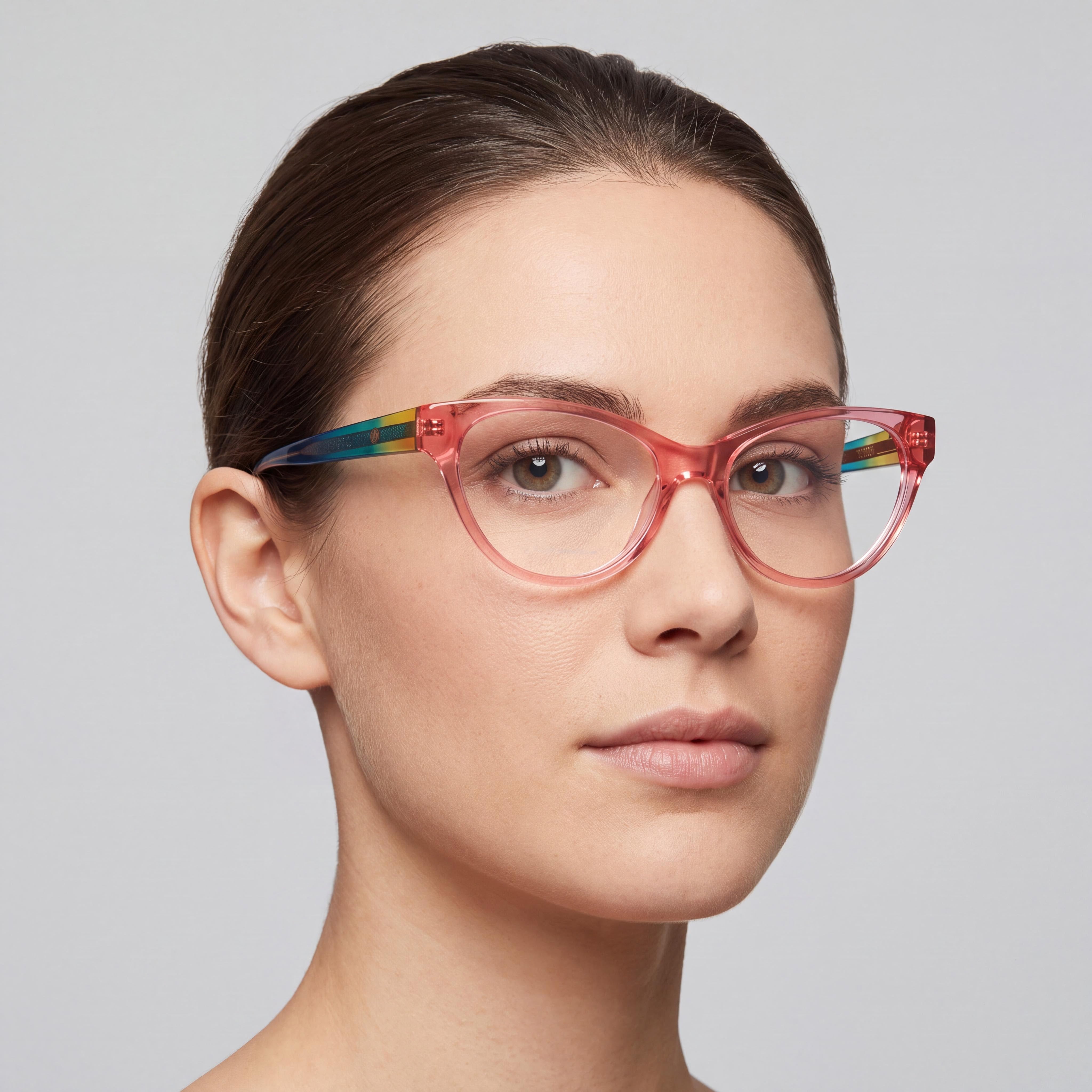 Gafas de sol Missoni MMI 0097 con montura de acetato para mujer con lentes de policarbonato rosa estampadas, ancho de lente de 53 mm, Photo 4