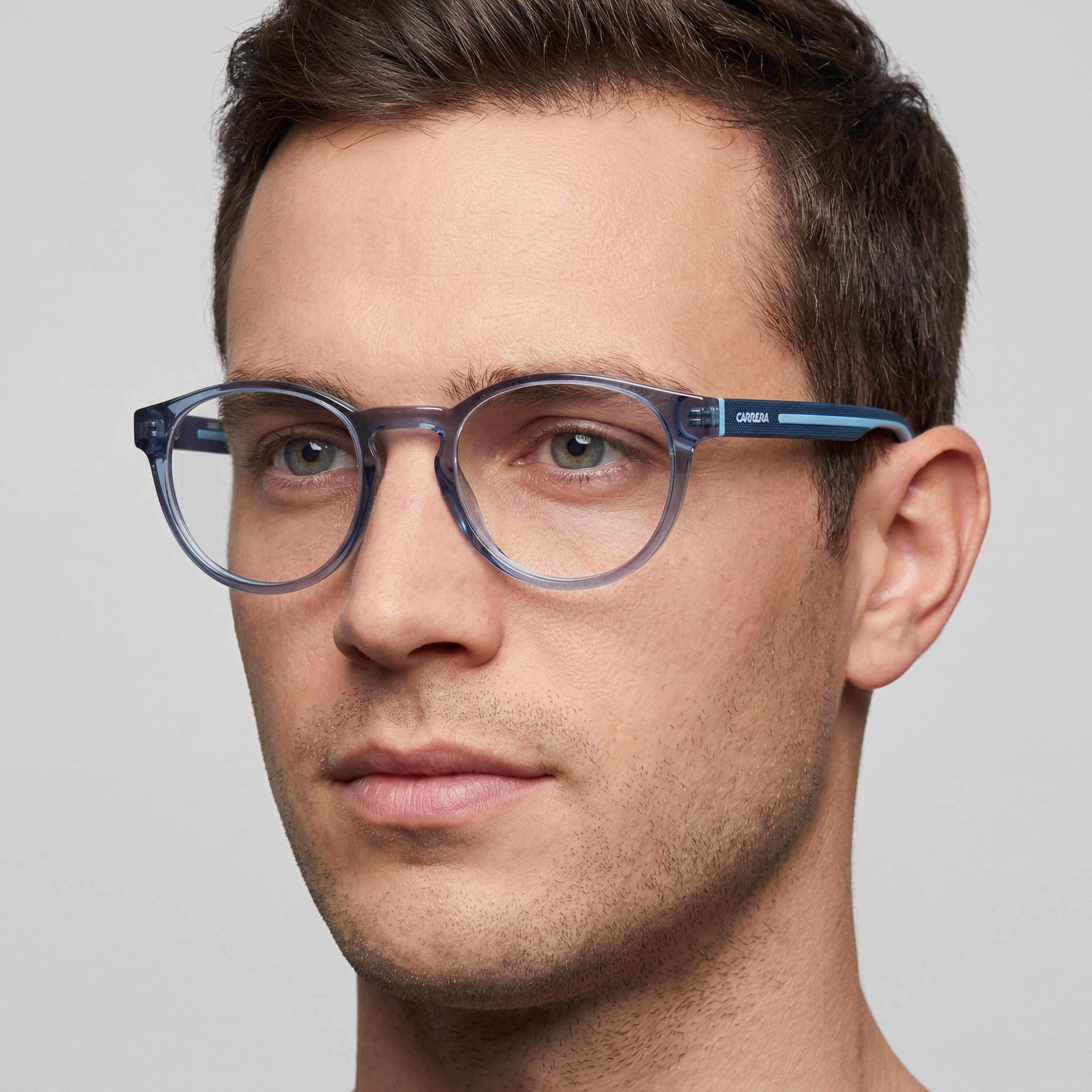 Carrera 8886 Casual Style Eyeglass Frame for Men, Blue Polyamide, 50mm Lens Width, Photo 3