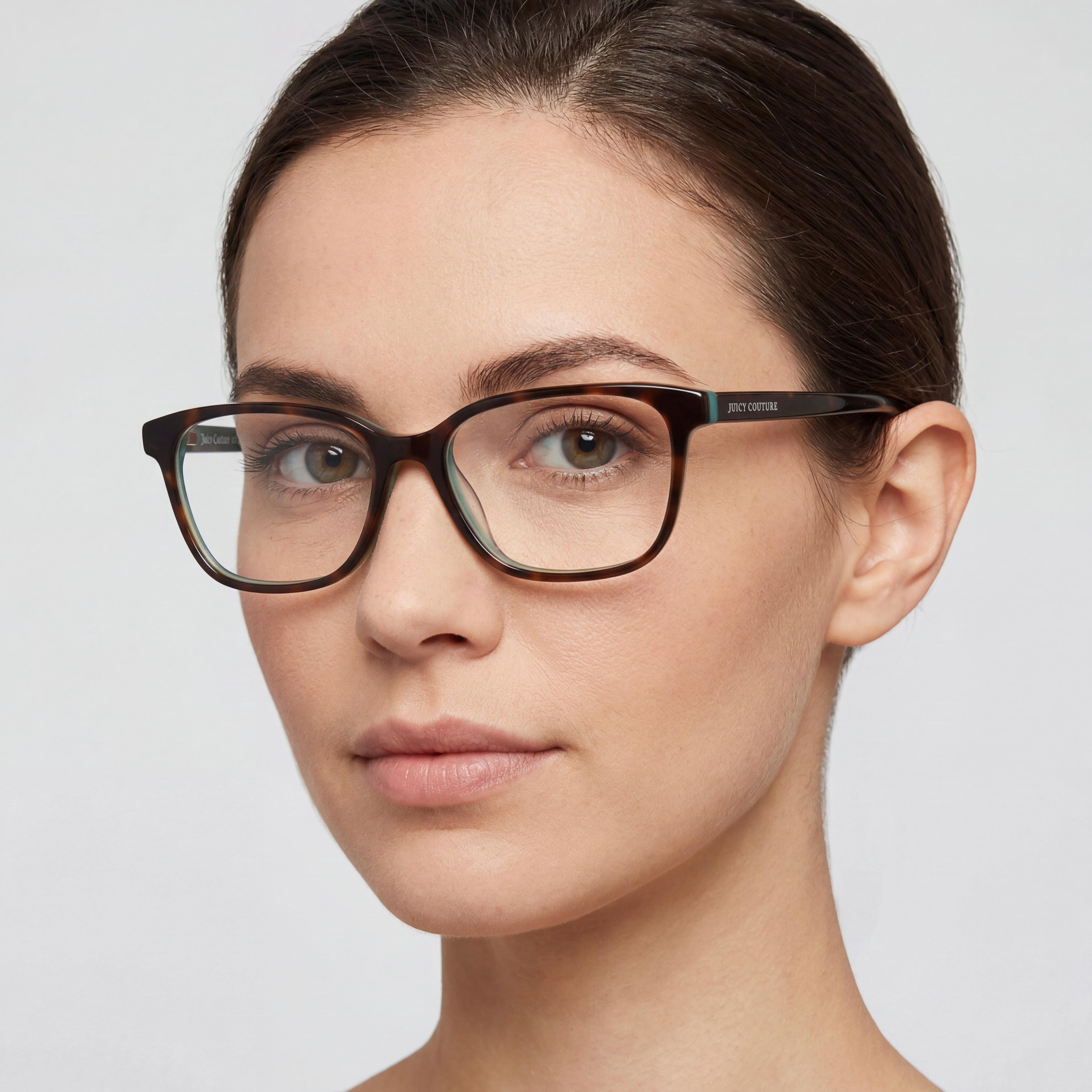 Gafas Juicy Couture Modern Havana para mujer, montura completa de acetato, lentes cuadradas de policarbonato - 53 mm, Photo 4