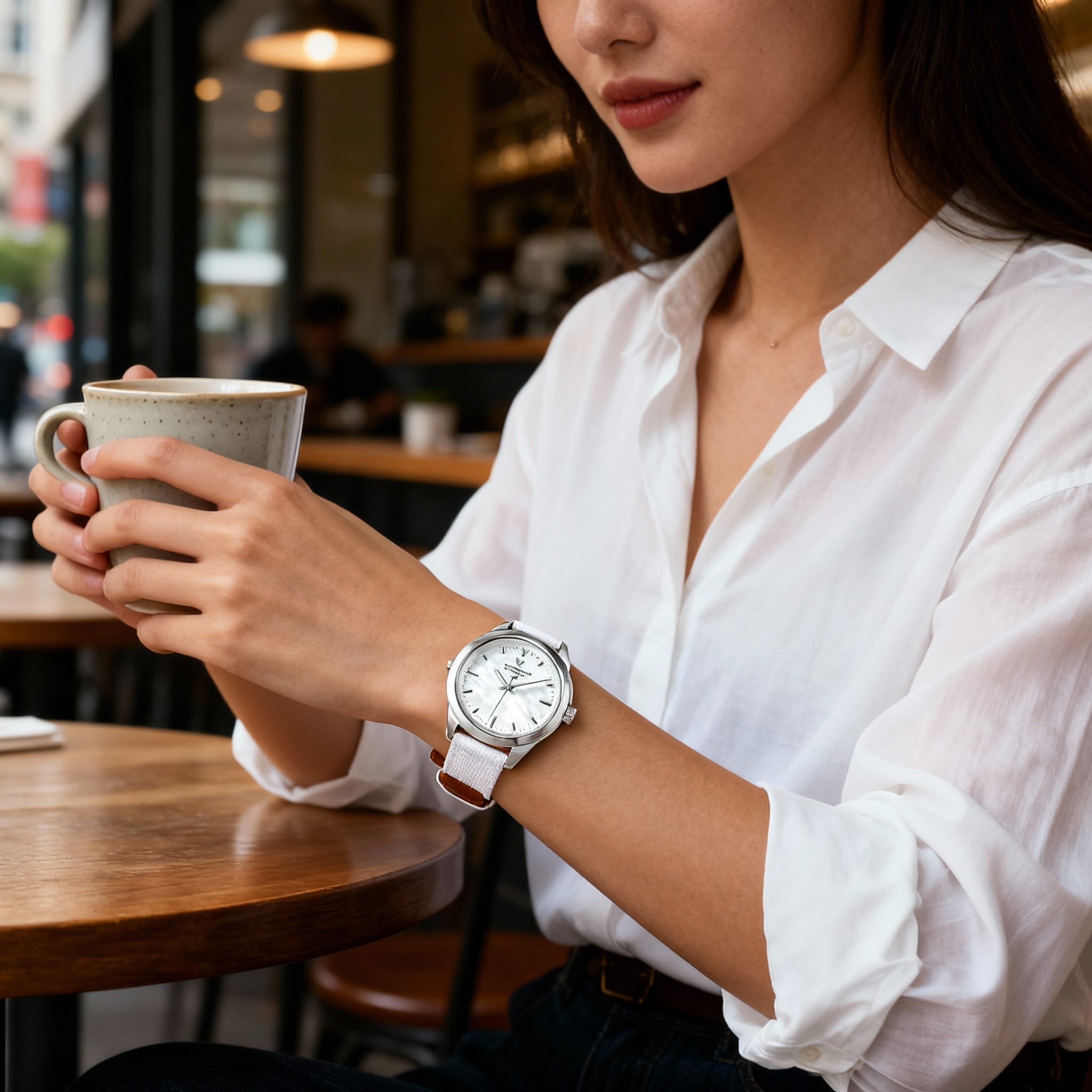 Technomarine Women’s Reef-Sun TM-523007 Gold-Tone Stainless Steel Silver Dial Quartz Watch 40mm, Photo 3