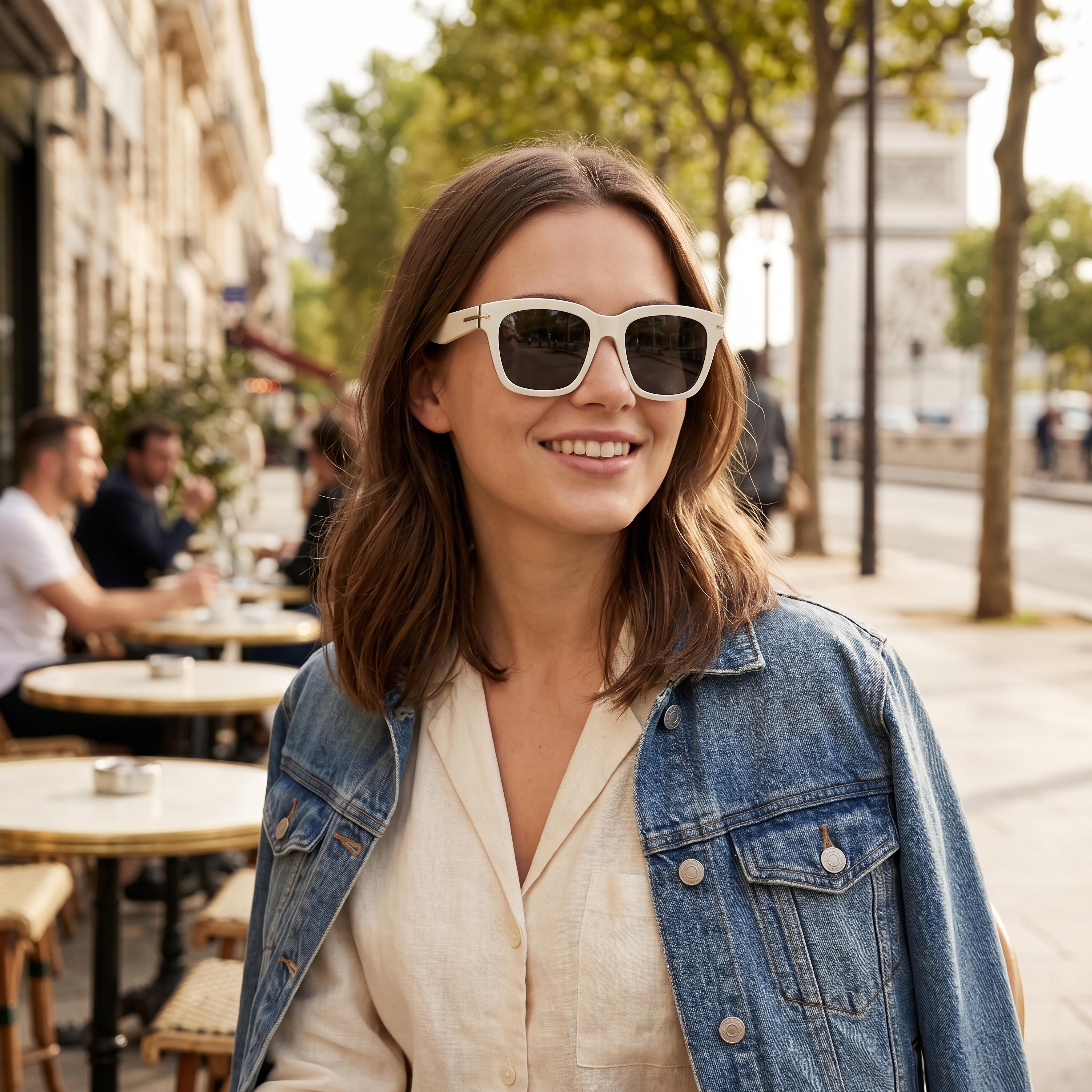 Hugo Boss Boss 1778/G/S Classic Women's Acetate White Black Sunglasses 52mm, Photo 4
