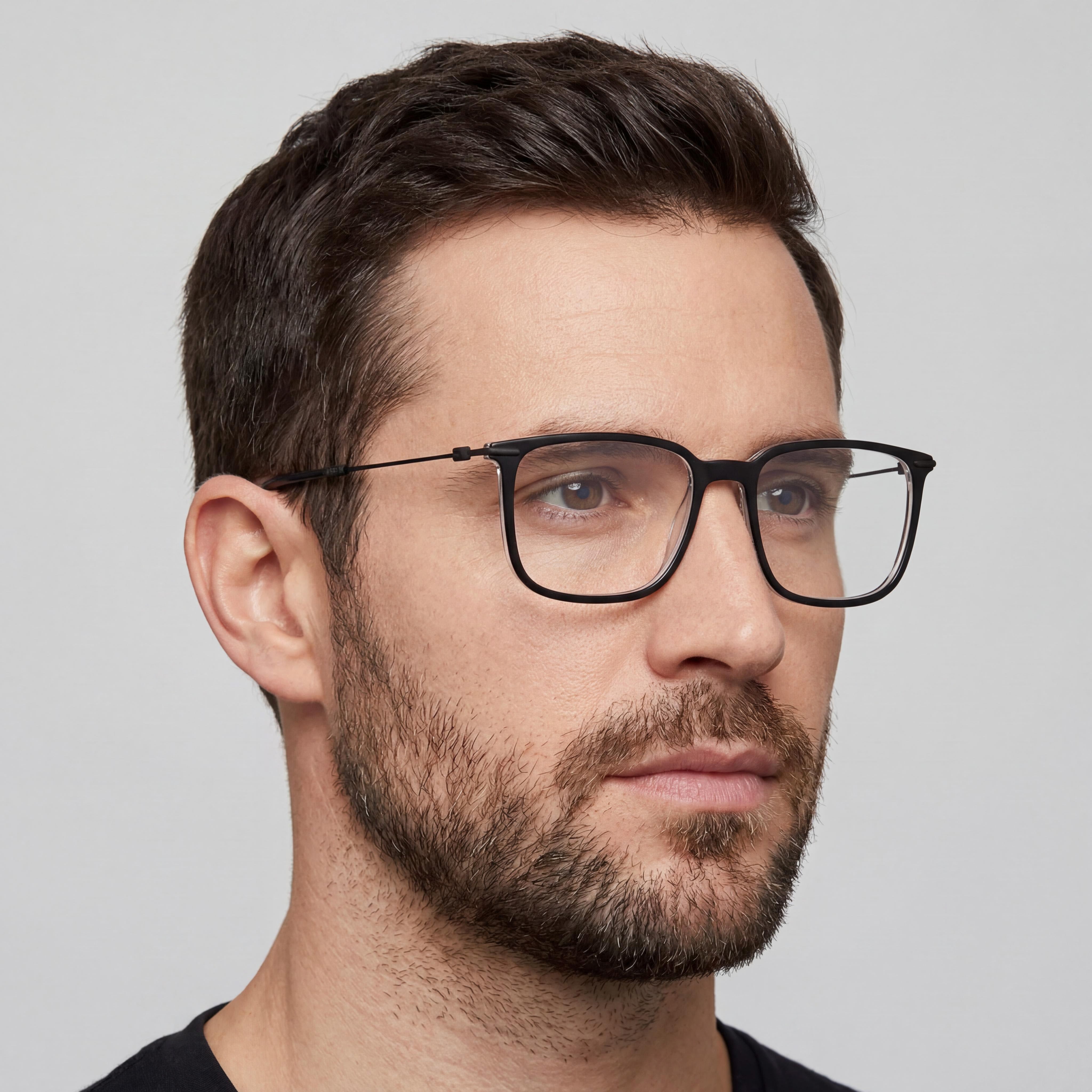 Gafas de sol para hombre Hugo Boss 1484, montura negra mate informal con lentes de policarbonato de 56 mm, Photo 4
