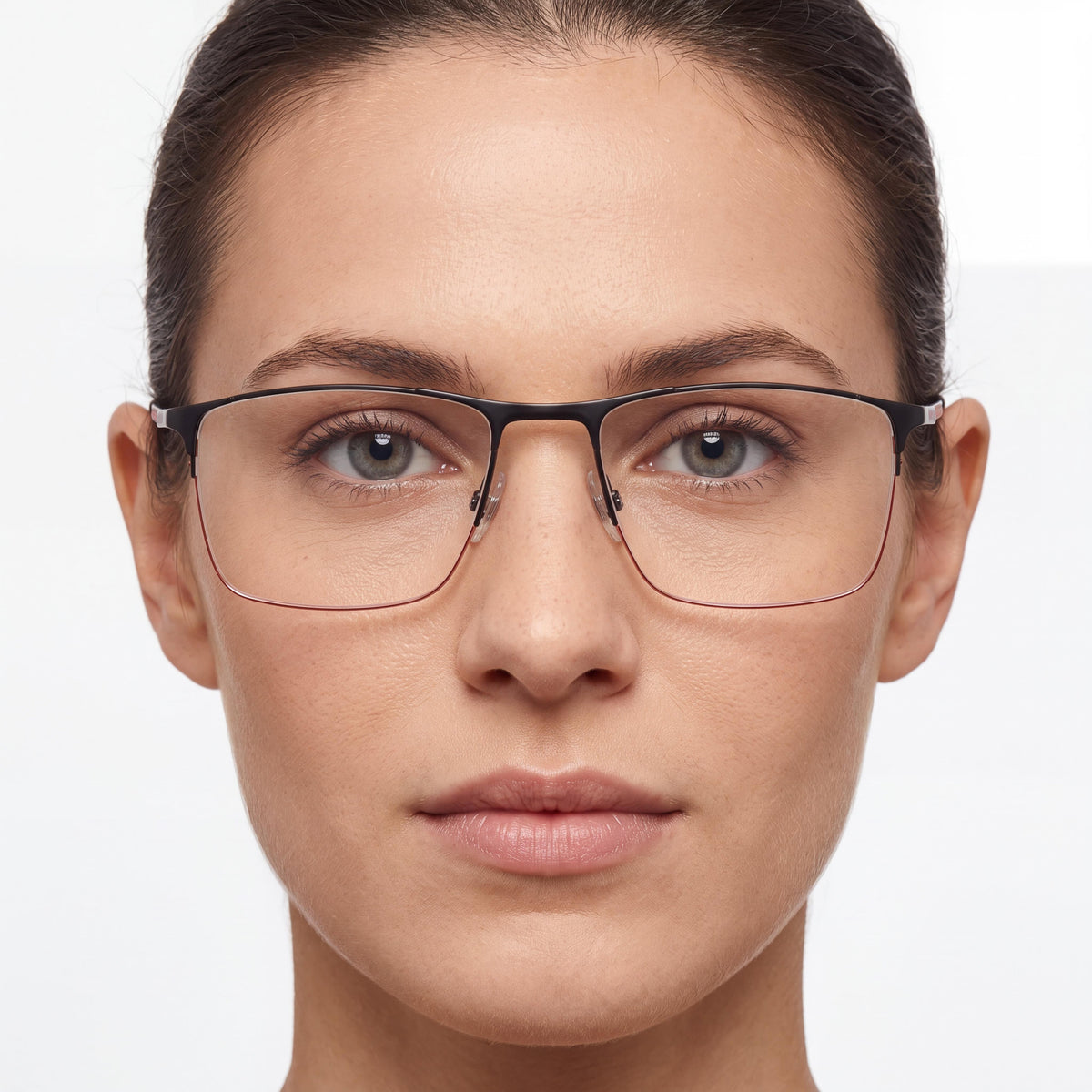 Carrera 8906 Women's Classic Eyewear, Matte Black Red Stainless Steel Frame, Non- Lenses 57-19-145, Photo 4