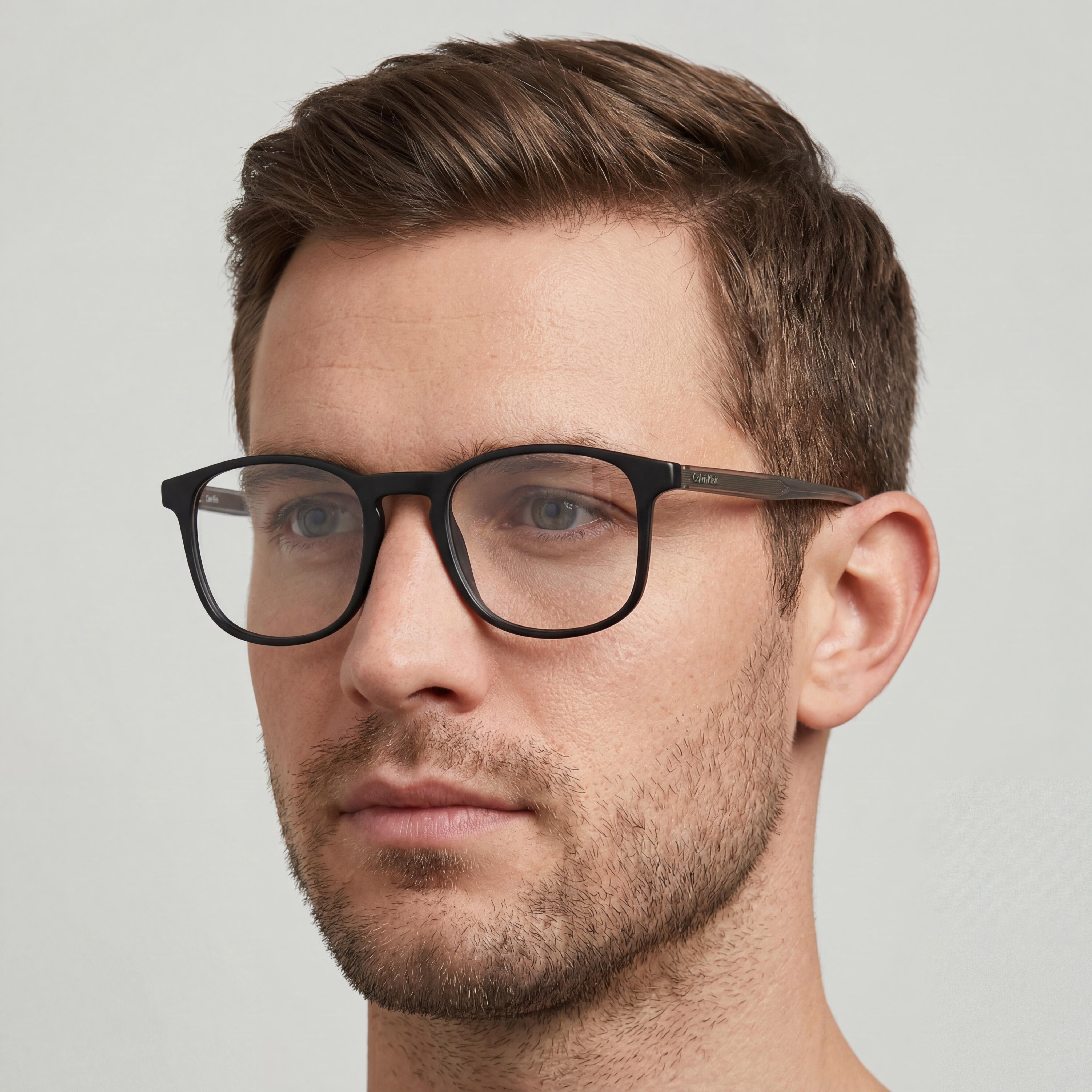 Calvin Klein Ck23517 Gafas Unisex con Montura de Plástico Negro 52mm, Photo 4