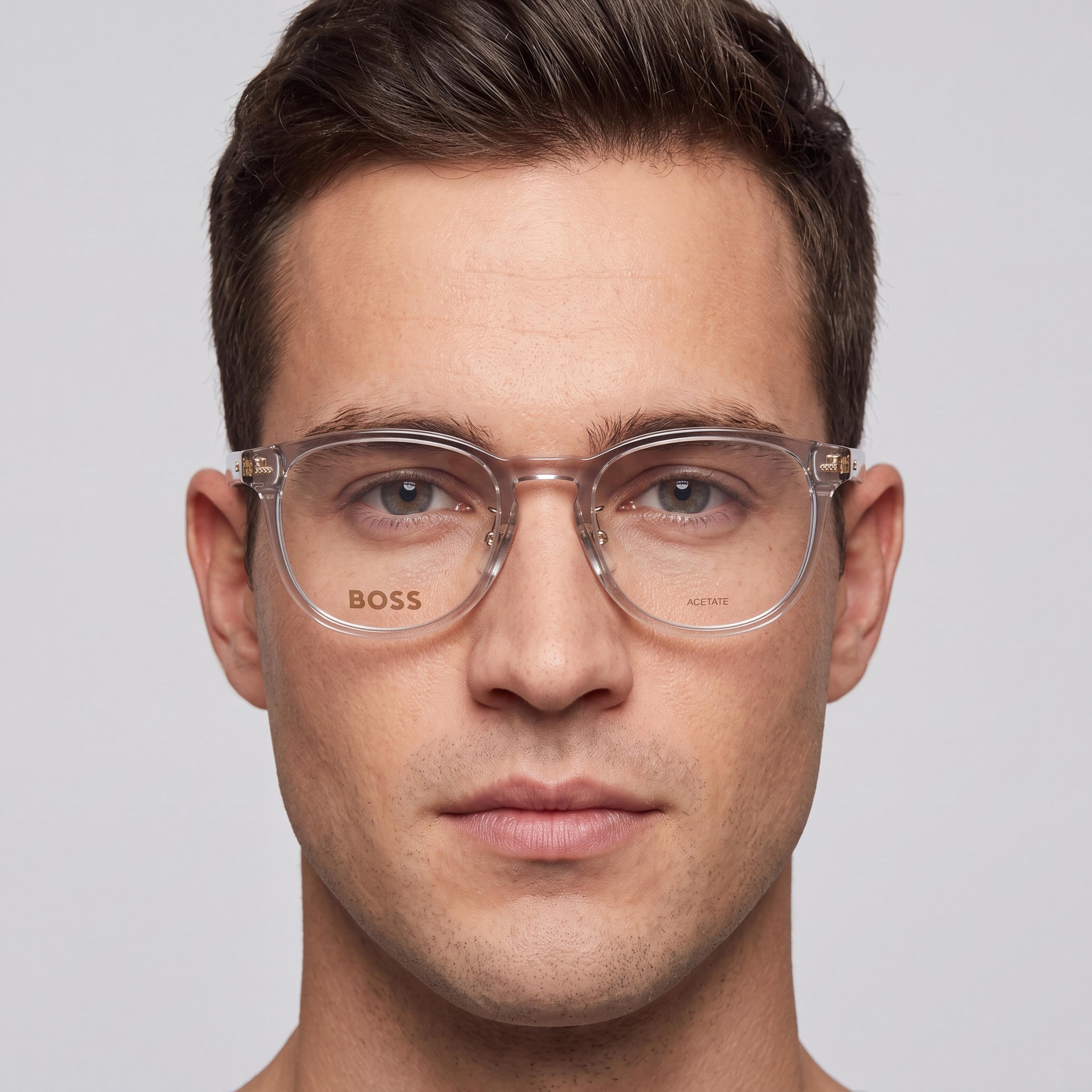 Hugo Boss Boss 1479/f Unisex Modern Style Grey Acetate Frame Polycarbonate Lens Sunglasses 52mm, Photo 4