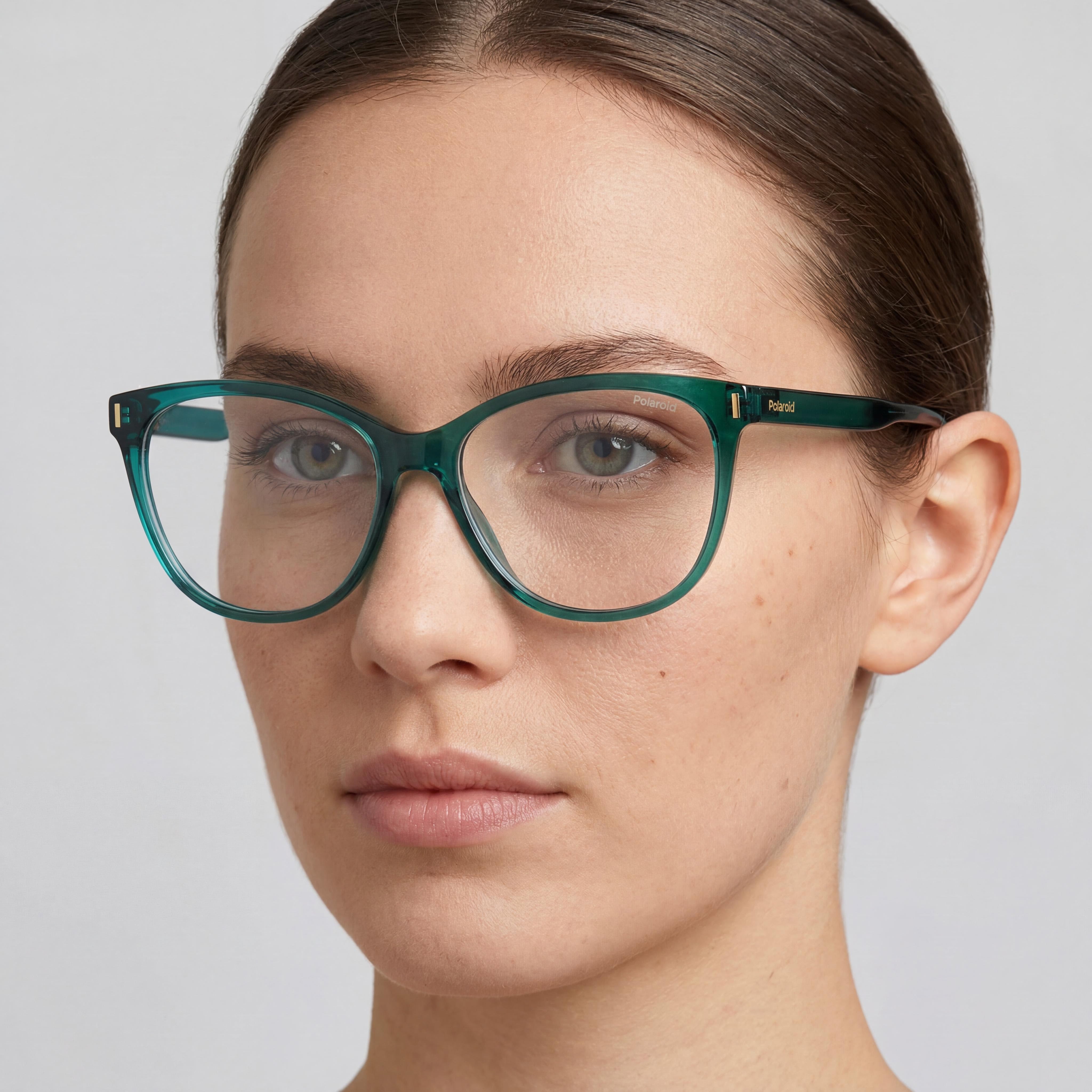 Polaroid Modern Women's Injected Teal Frame Non-Polarized Polycarbonate Teal Lens Sunglasses 56mm, Photo 4