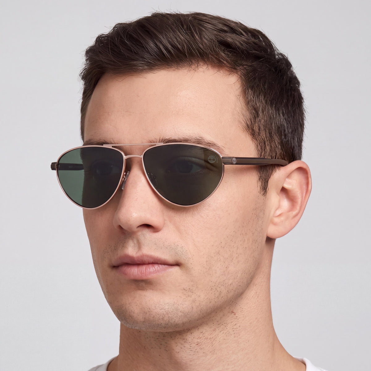 Timberland TB932432R62 Men's Gold Metal Frame Green Polarized UV Protection Sunglasses 62mm, Photo 4