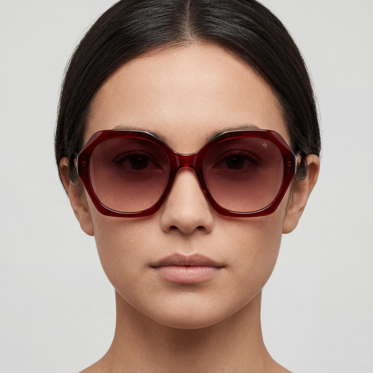 Rag & Bone Modern Heritage Burgundy Pink Sunglasses for Women, 55mm, Photo 5