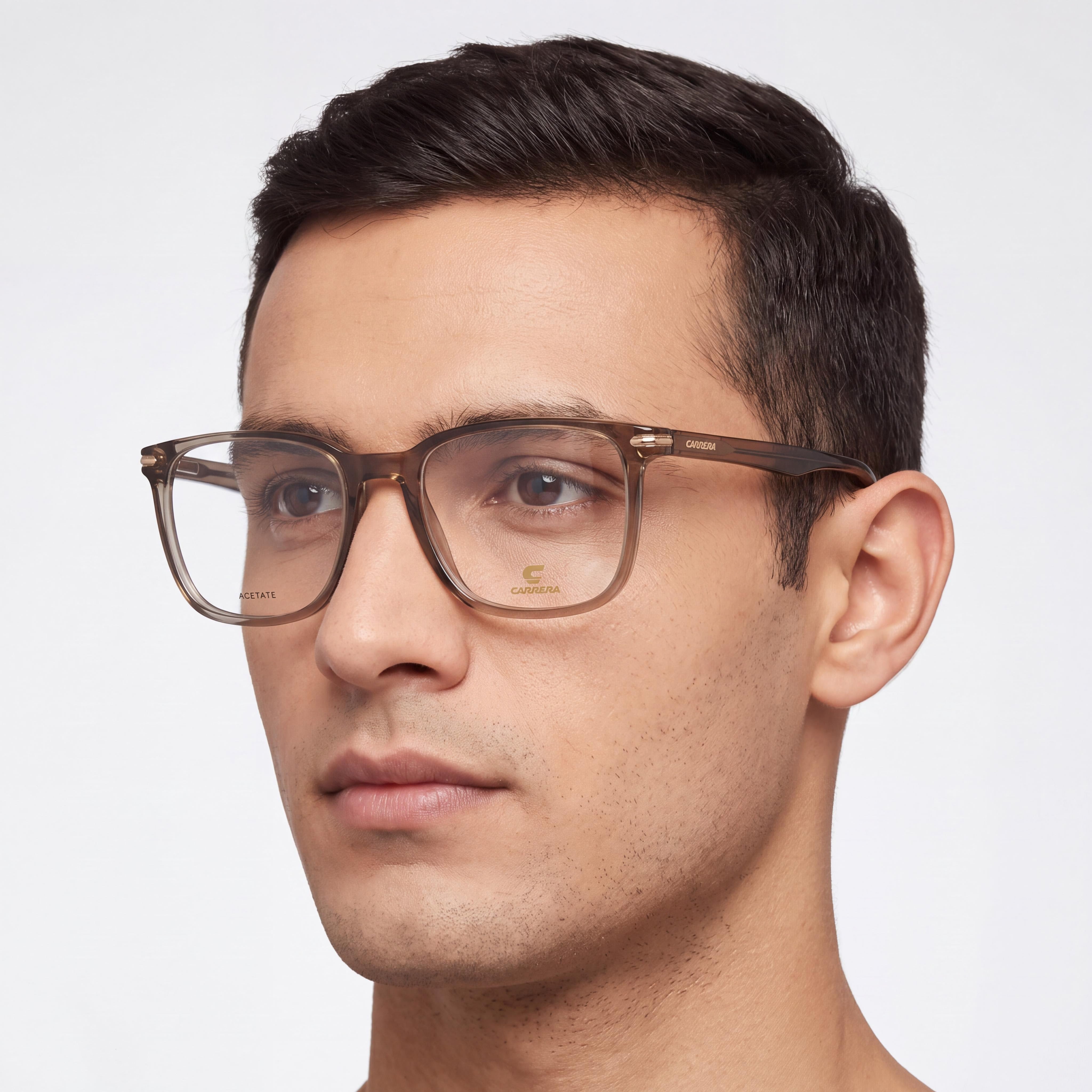 Carrera Carrera 309 Men's Modern Acetate Eyewear, Mud Colored Frame and Lenses, 54mm Lens Width, Photo 3