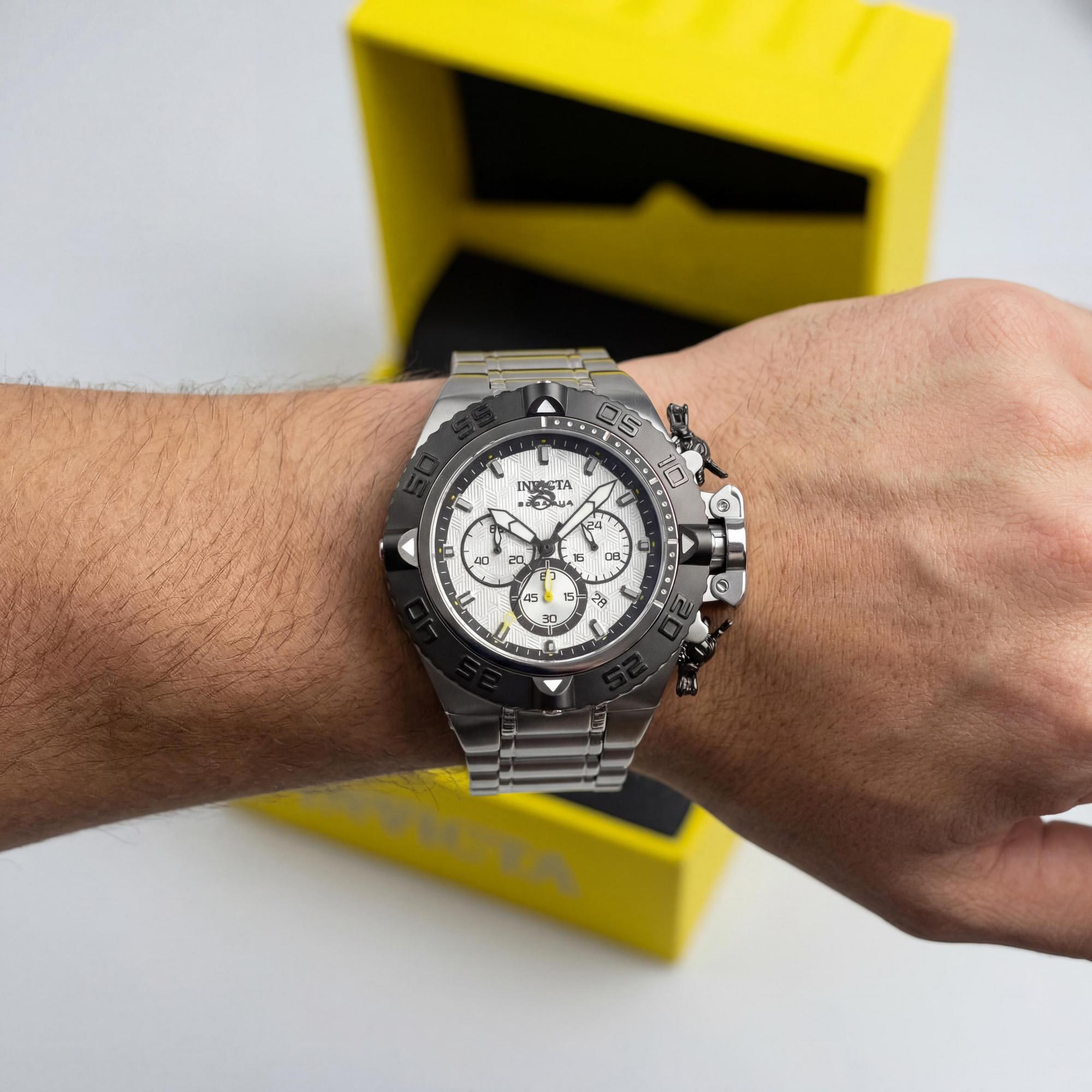 Invicta Subaqua - Noma IV 48201 Men's Stainless Steel Silver Dial Quartz Chronograph Watch 50mm Case, Photo 2