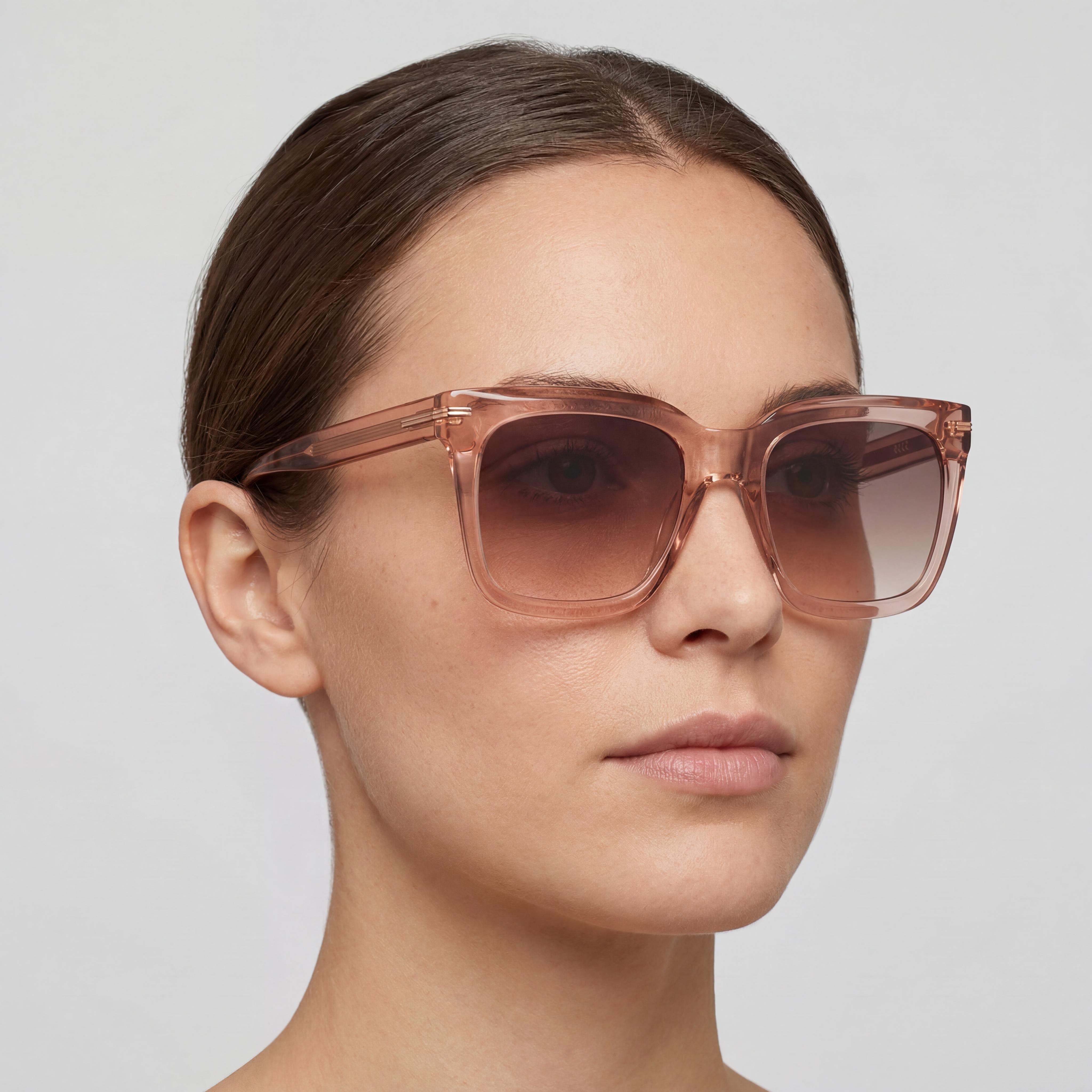 HUGO BOSS BLACK Boss 1656/S Square Women's ECO ACETATE Black Pink 100% UV Protection 54mm, Photo 5