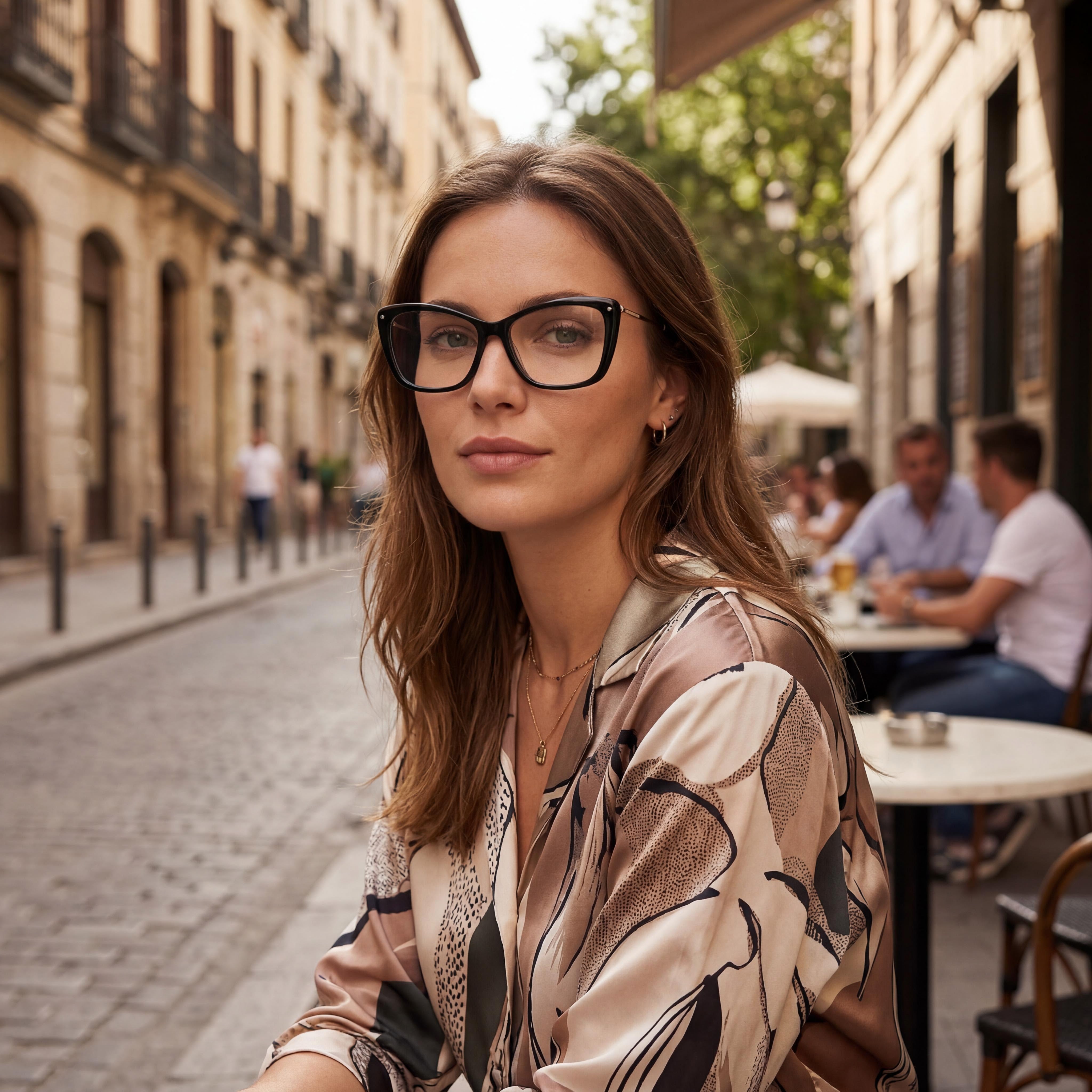 Carolina Herrera Her 0155 Women's Multicolored Plastic Frame Sunglasses with Black Polycarbonate Lenses 55-15-145mm, Photo 4