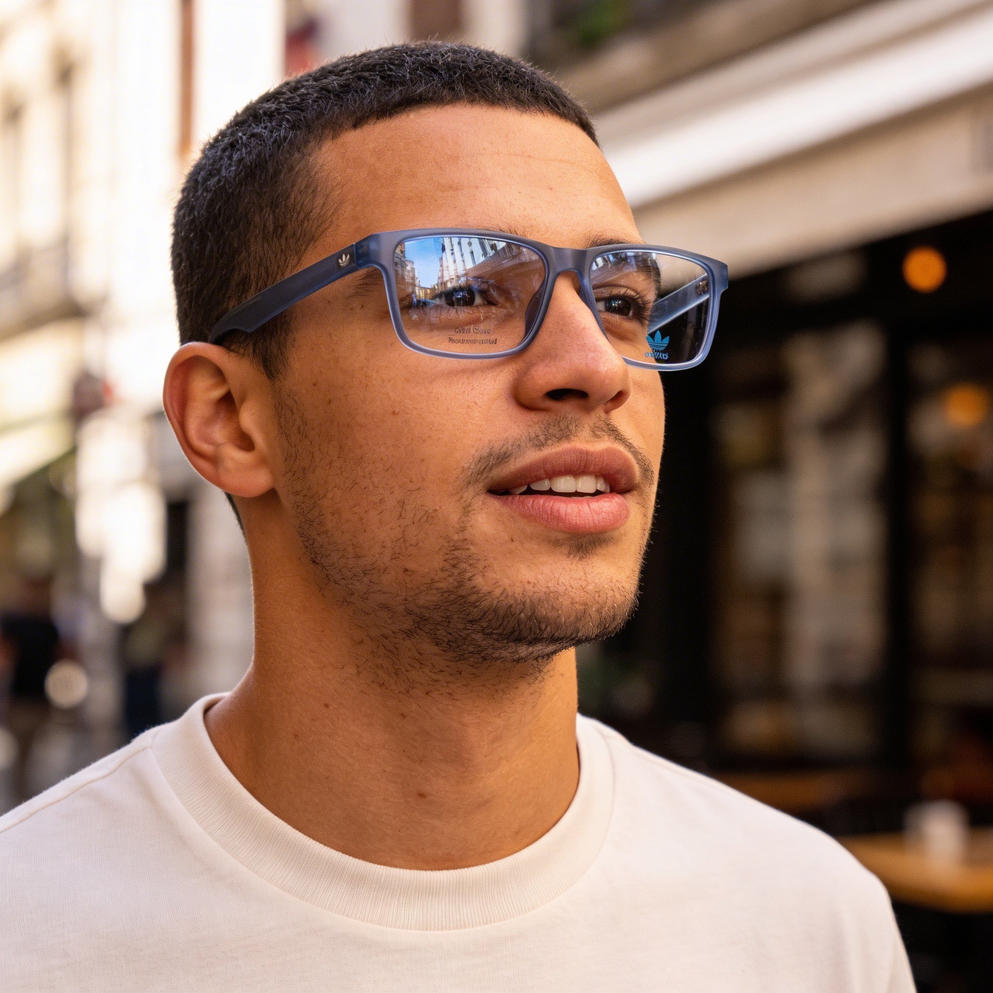 Adidas Casual Men’s Injected Frame Matte Light Blue with Polycarbonate Lenses 55/15/145, Photo 4