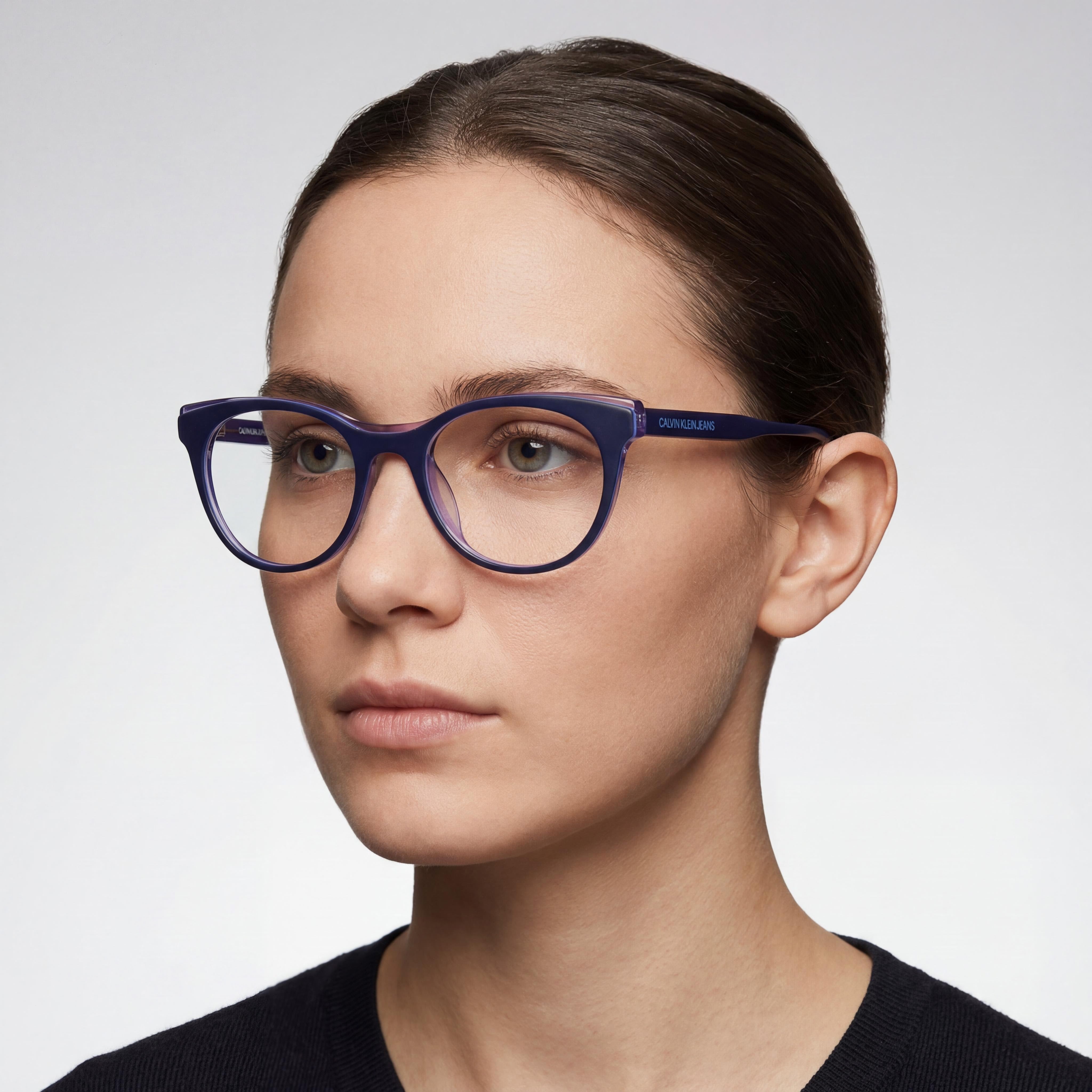 Gafas de sol unisex Calvin Klein Ckj19511 de acetato, polarizadas, color azul marino y morado, 51 mm, Photo 4
