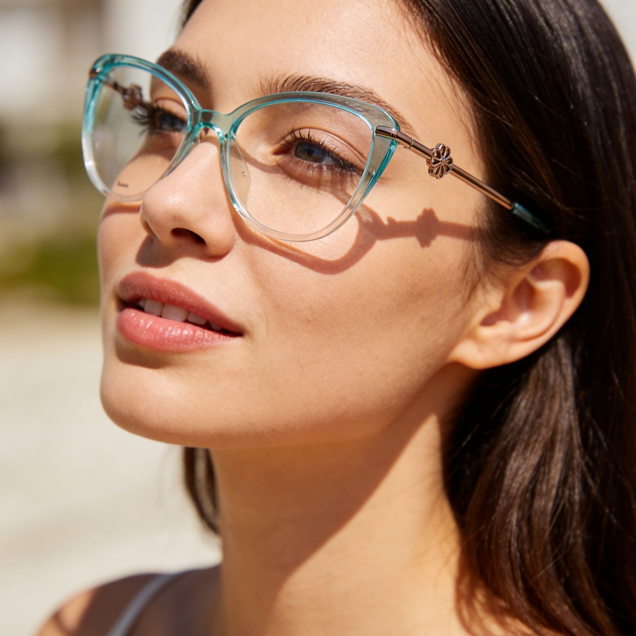 Gafas de sol Kate Spade New York FLAVIA IWB para mujer, montura de acetato, lentes de policarbonato verde y rosa, 51 mm, Photo 6