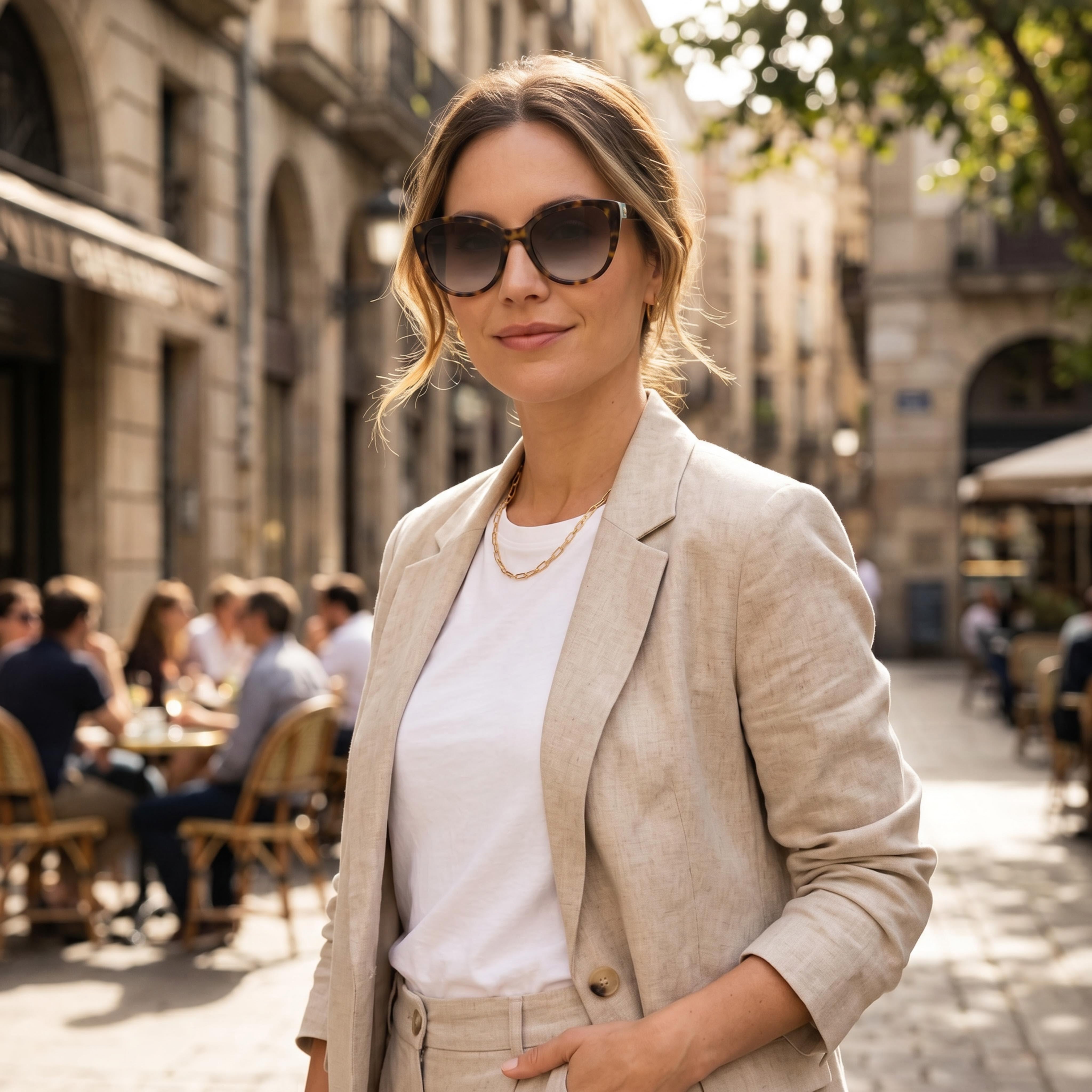kate spade new york Amberlee/S Gafas de Sol para Mujer, Montura de Acetato Negro, Lentes Grises Degradadas, Protección UV, Aptas para Receta, 55mm, Photo 4