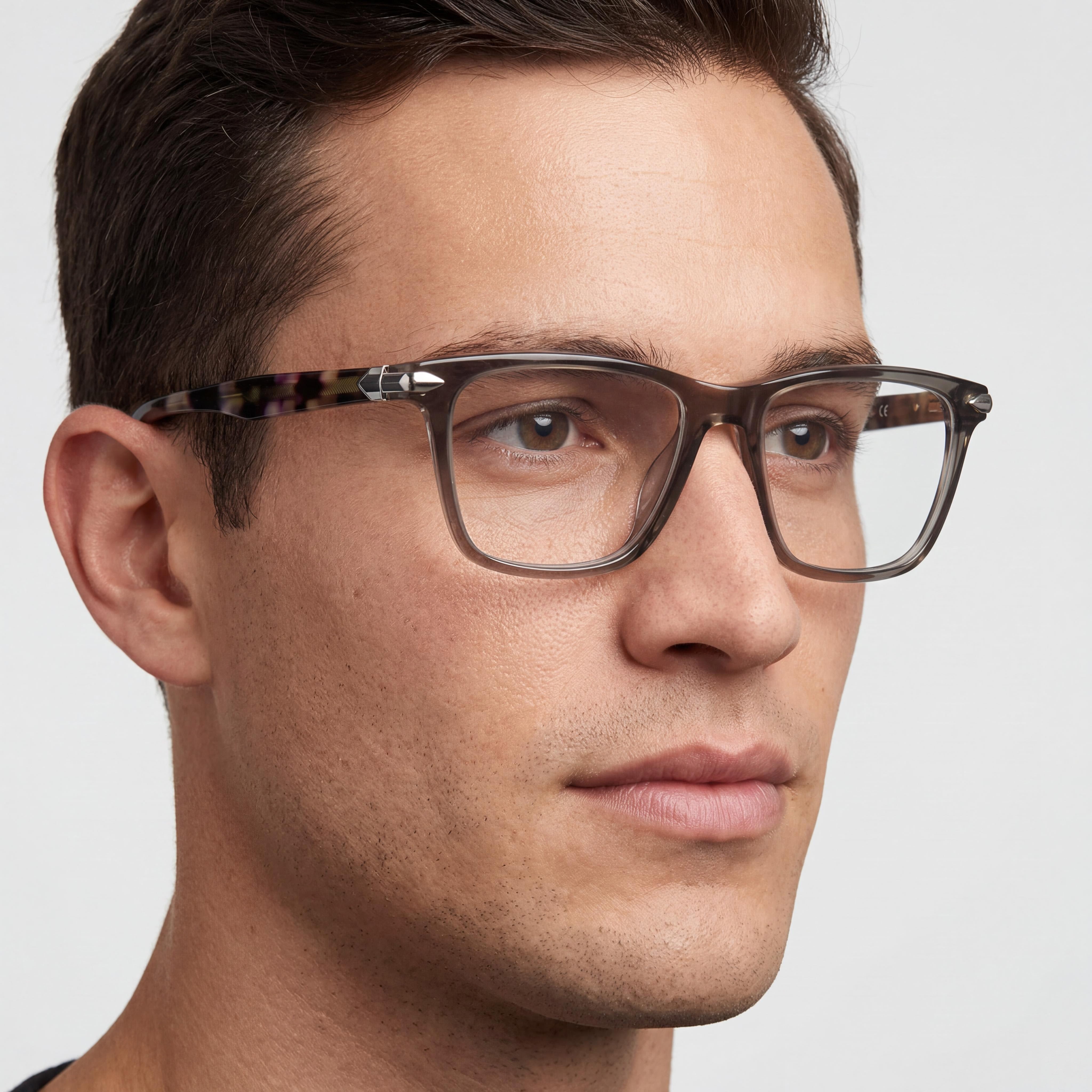 rag & bone Gafas Modernas Unisex con Montura de Acetato y Cristales Adaptables a la Luz Verde Oscuro 51-16-140, Photo 3